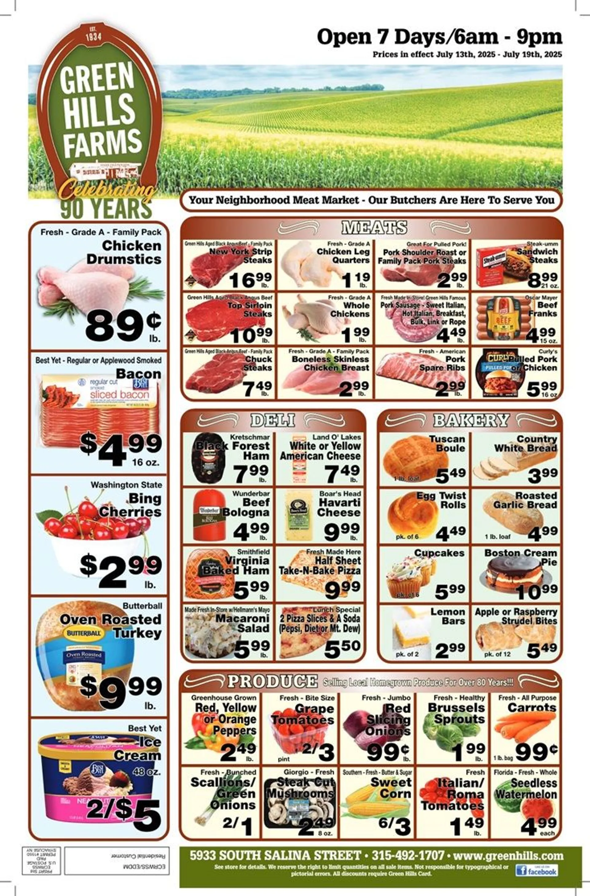 Weekly ad Green Hills Grocery Sales from July 13 to July 20 2025 - Page 1