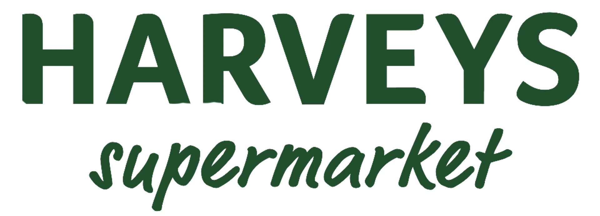 Harveys Supermarket logo. Current weekly ad