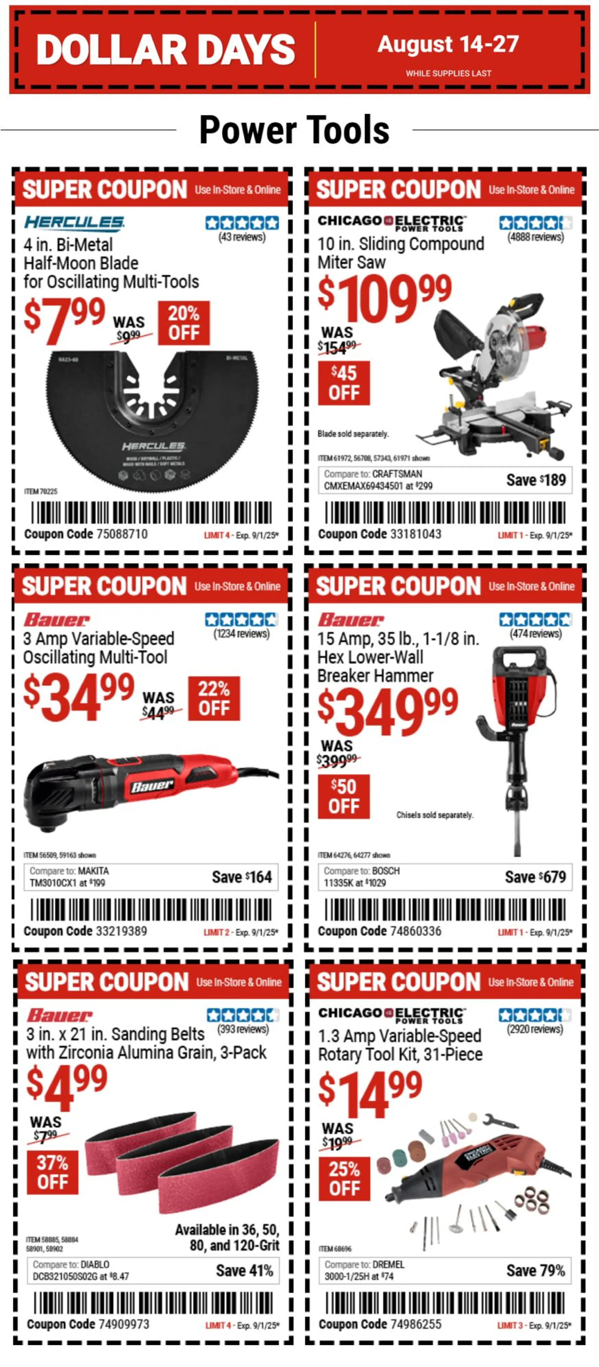 Weekly ad Super Coupons from August 14 to August 27 2025 - Page 1
