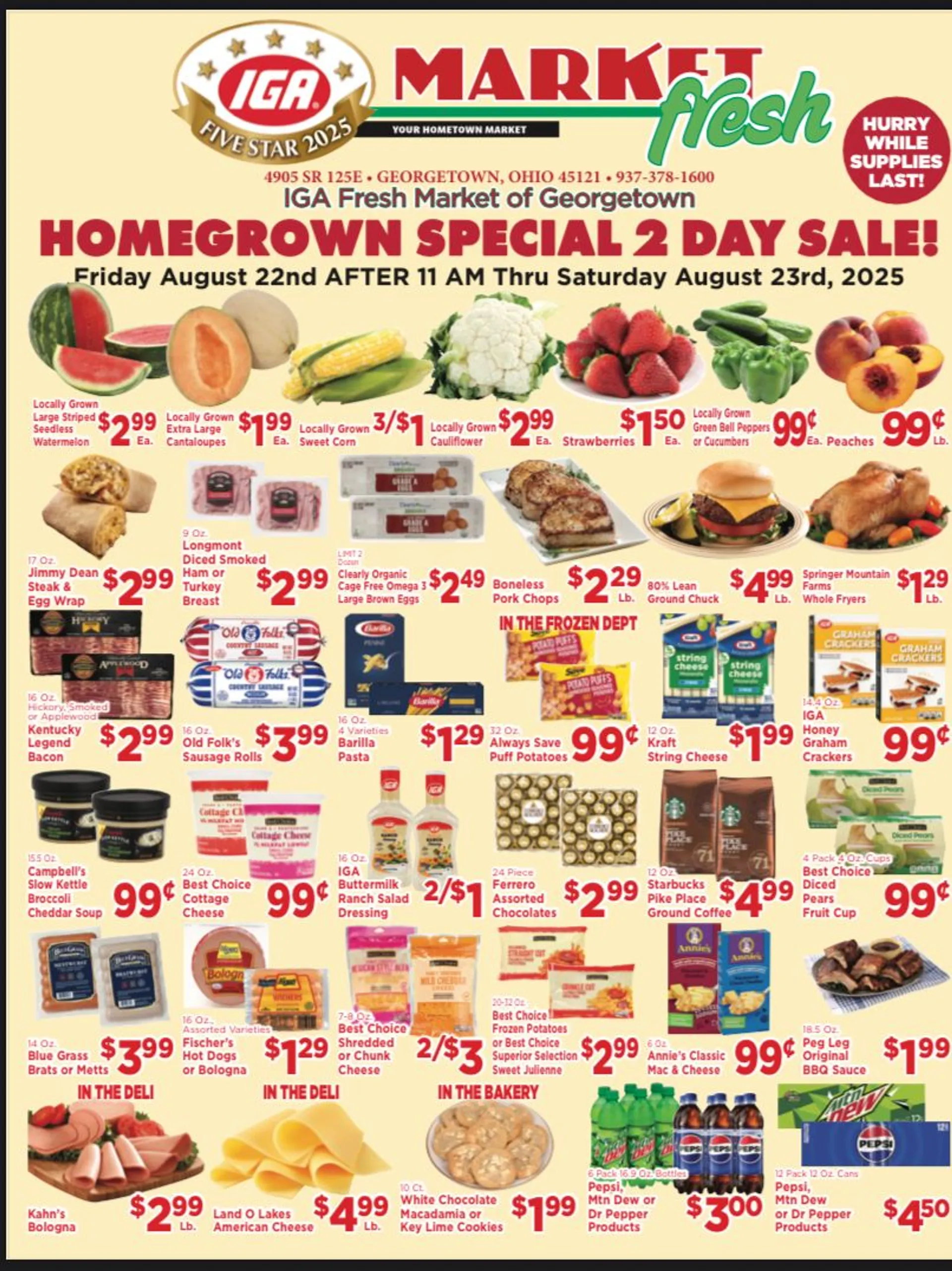 Weekly ad IGA Sales from August 22 to August 25 2025 - Page 1
