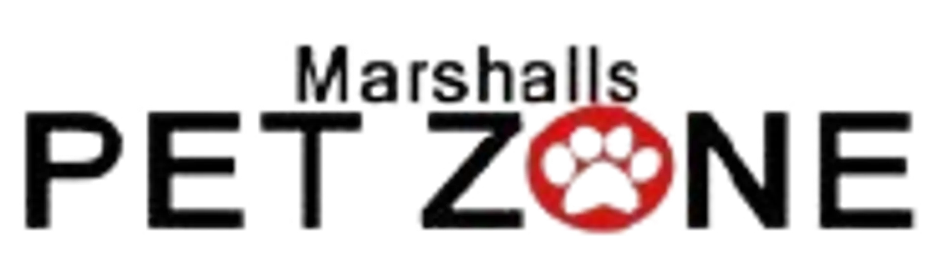 MARSHALLS PET ZONE logo. Current catalogue