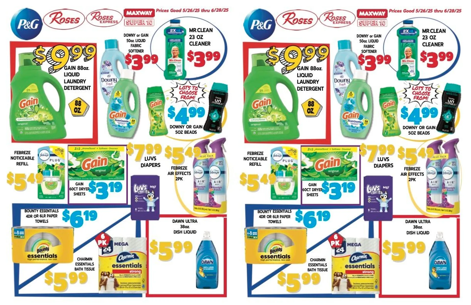 Weekly ad Roses Discount Store. Sales from May 26 to June 28 2025 - Page 1