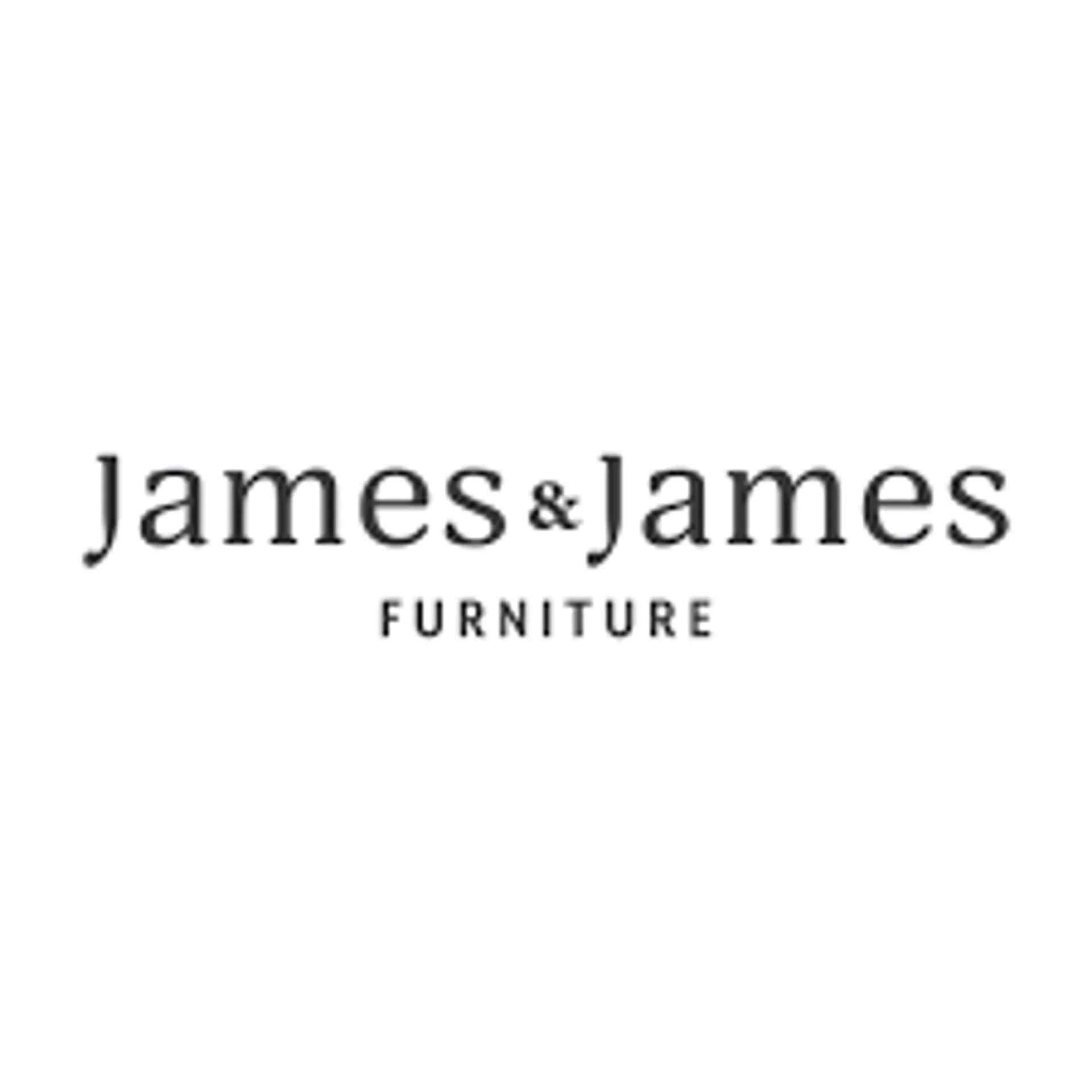 James & James Furniture logo. Current weekly ad