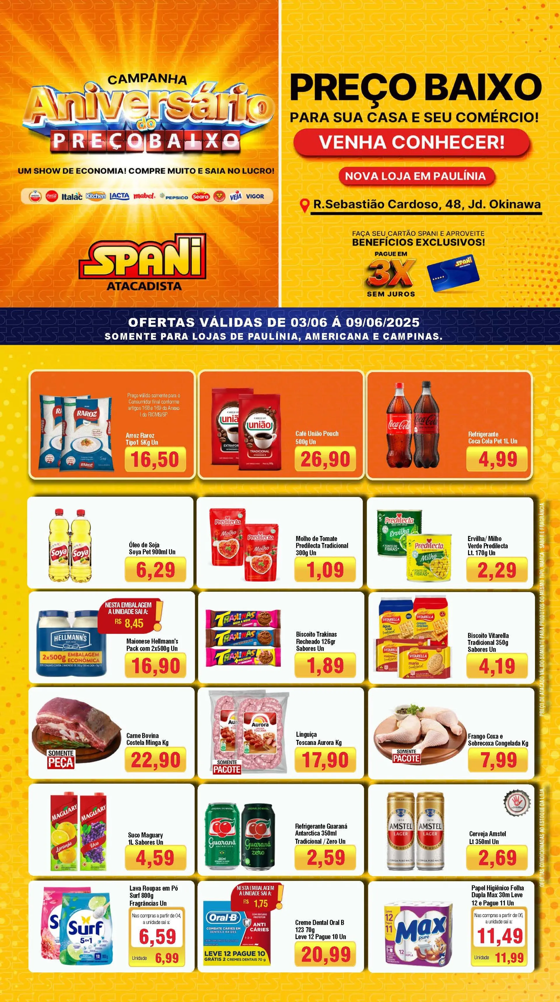 Encarte de Folhetos Spani Atacadista  3 de junho até 10 de junho 2025 - Pagina 