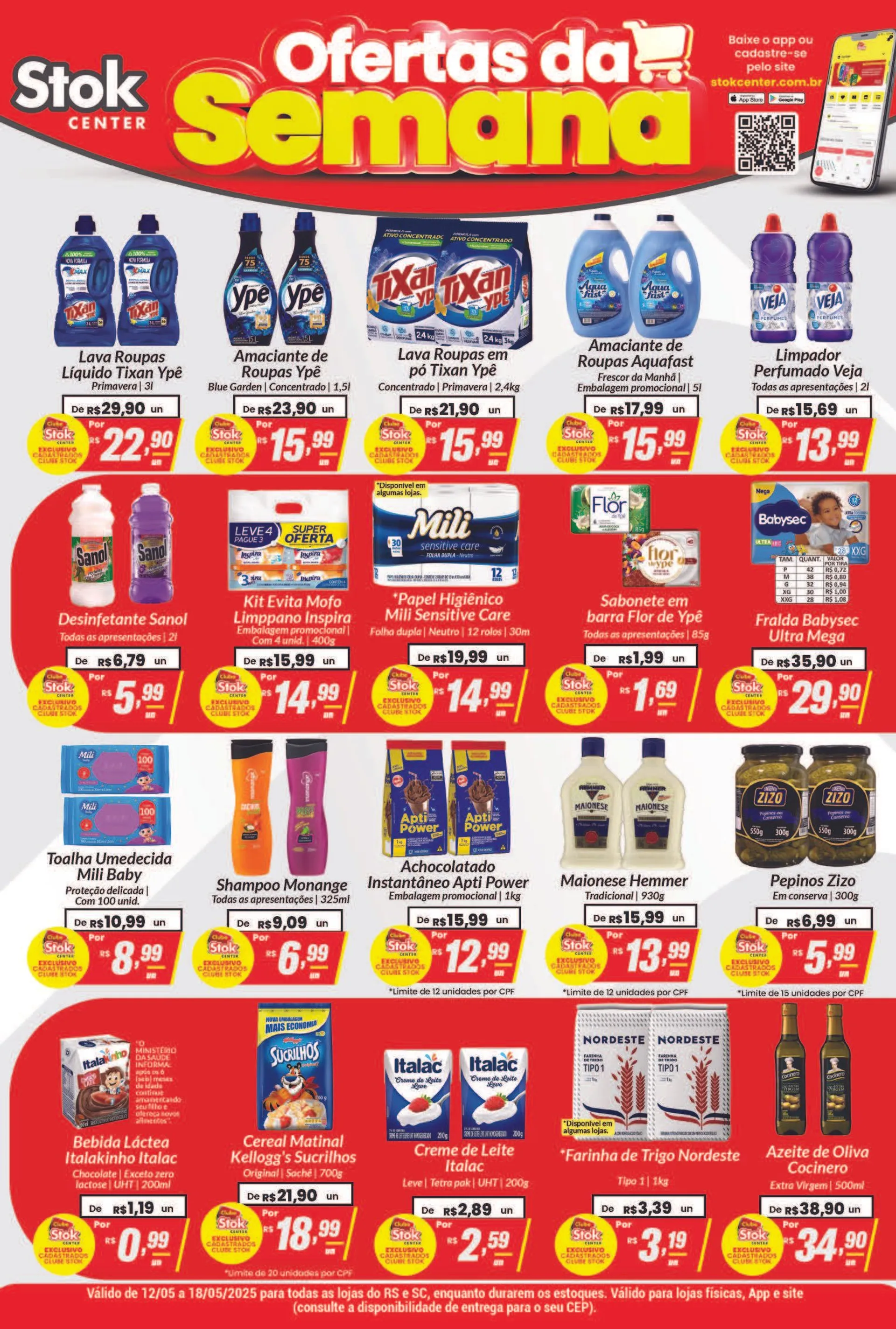 Encarte de Stock Center Ofertas da semana RS e SC 14 de maio até 18 de maio 2025 - Pagina 