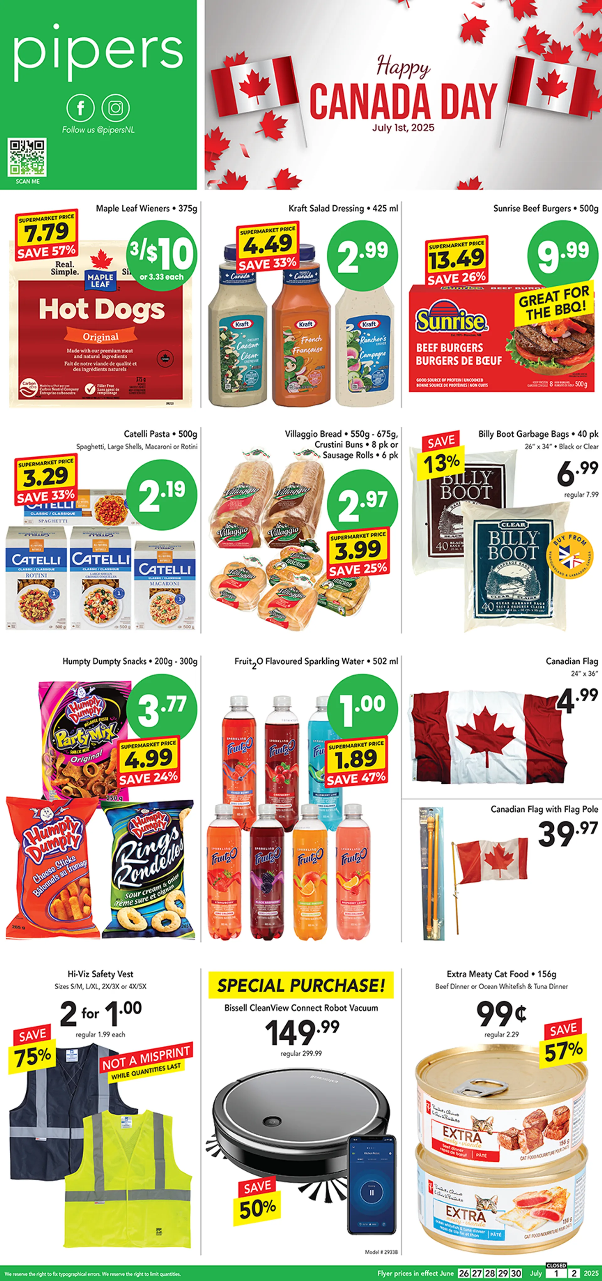Pipers Deals from June 26 to July 1 2025 - flyer page 1