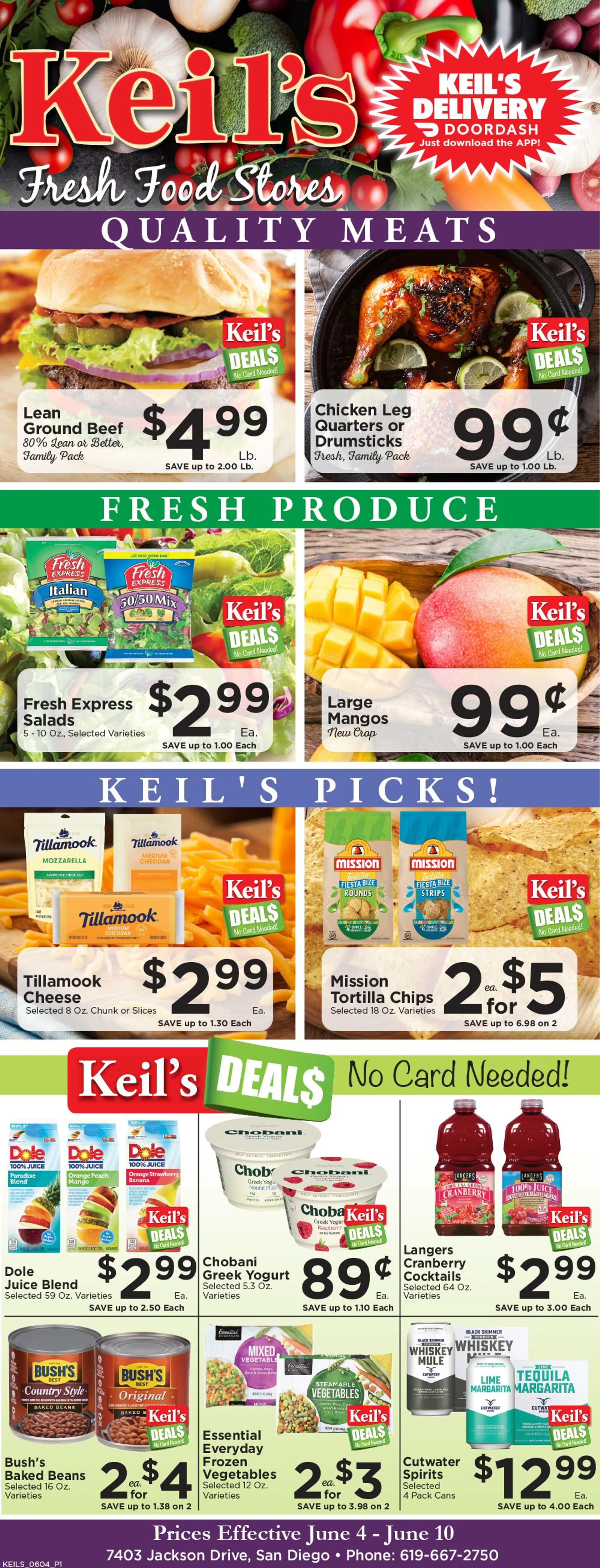 Weekly ad Keil's Fresh Food Stores Sales from June 4 to June 10 2025 - Page 1