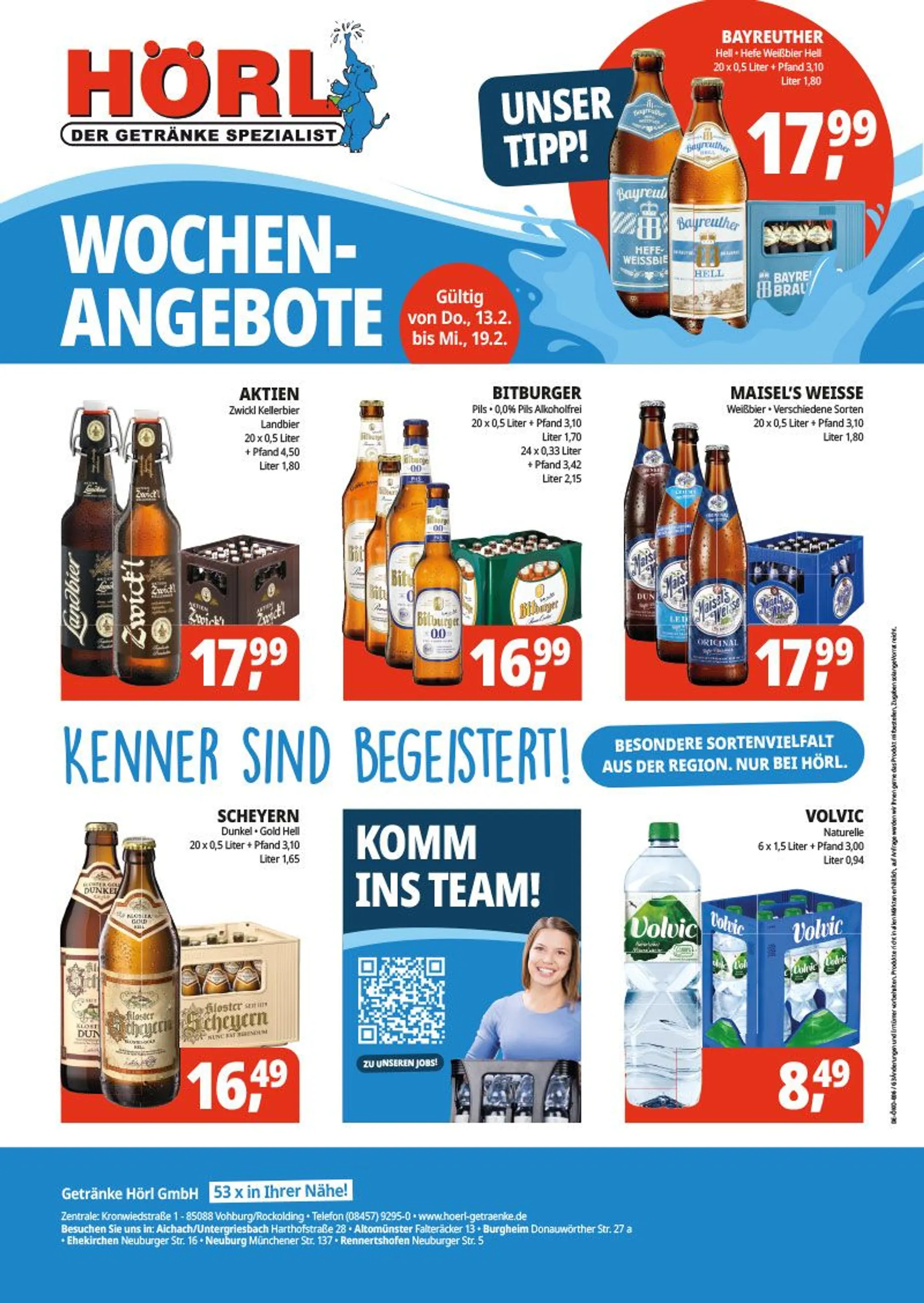 Hörl Getränke Prospekt von 13. Februar bis 16. Februar 2025 - Prospekt seite 