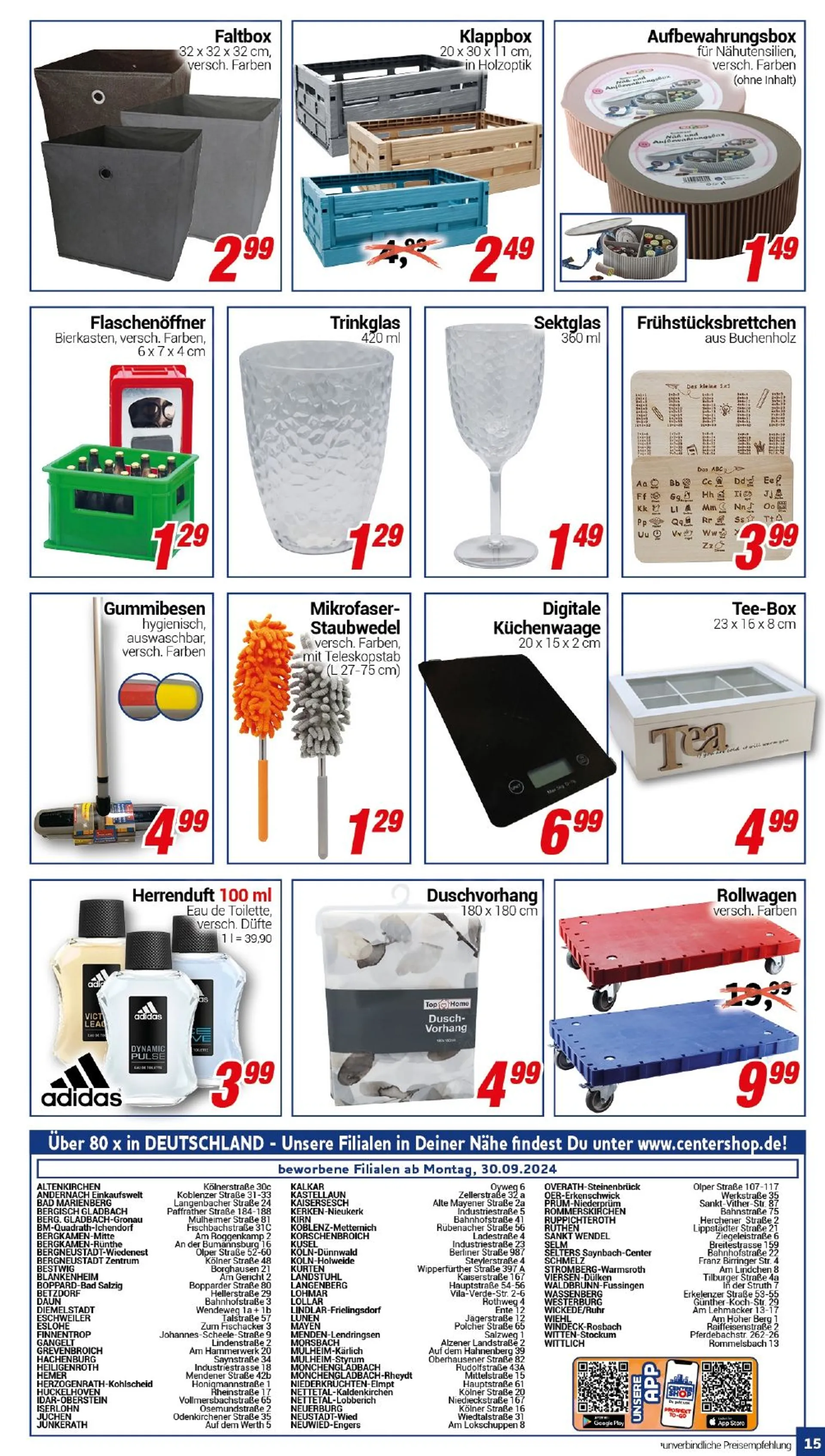 CENTERSHOP Angebote von 30. September bis 7. Oktober 2024 - Prospekt seite 15