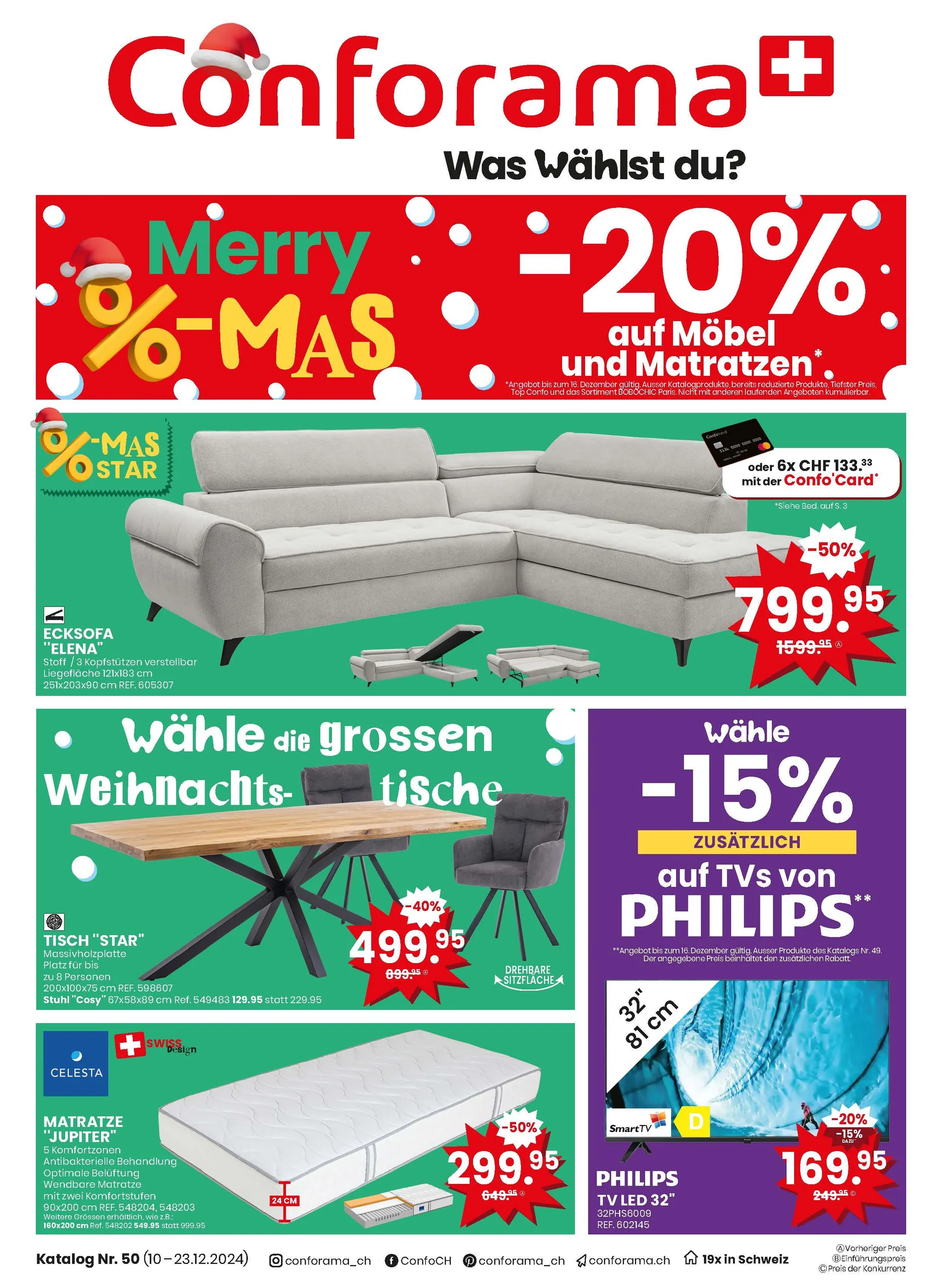 Conforama Kataloge von 19. Dezember bis 23. Dezember 2024 - Prospekt seite  