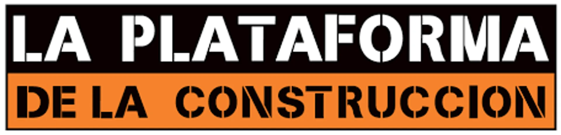LA PLATAFORMA DE LA CONSTRUCCIÓN logo de catálogo