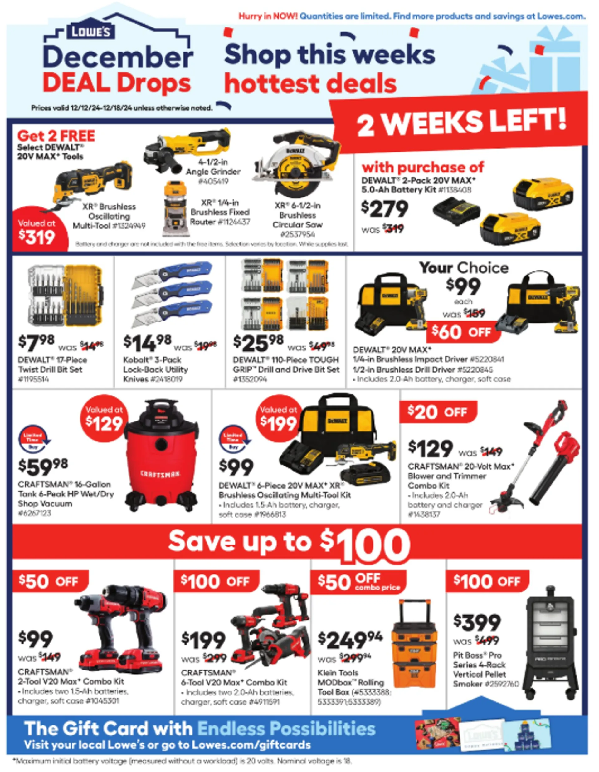 Weekly ad Lowe's Deals from December 16 to December 18 2024 - Page 