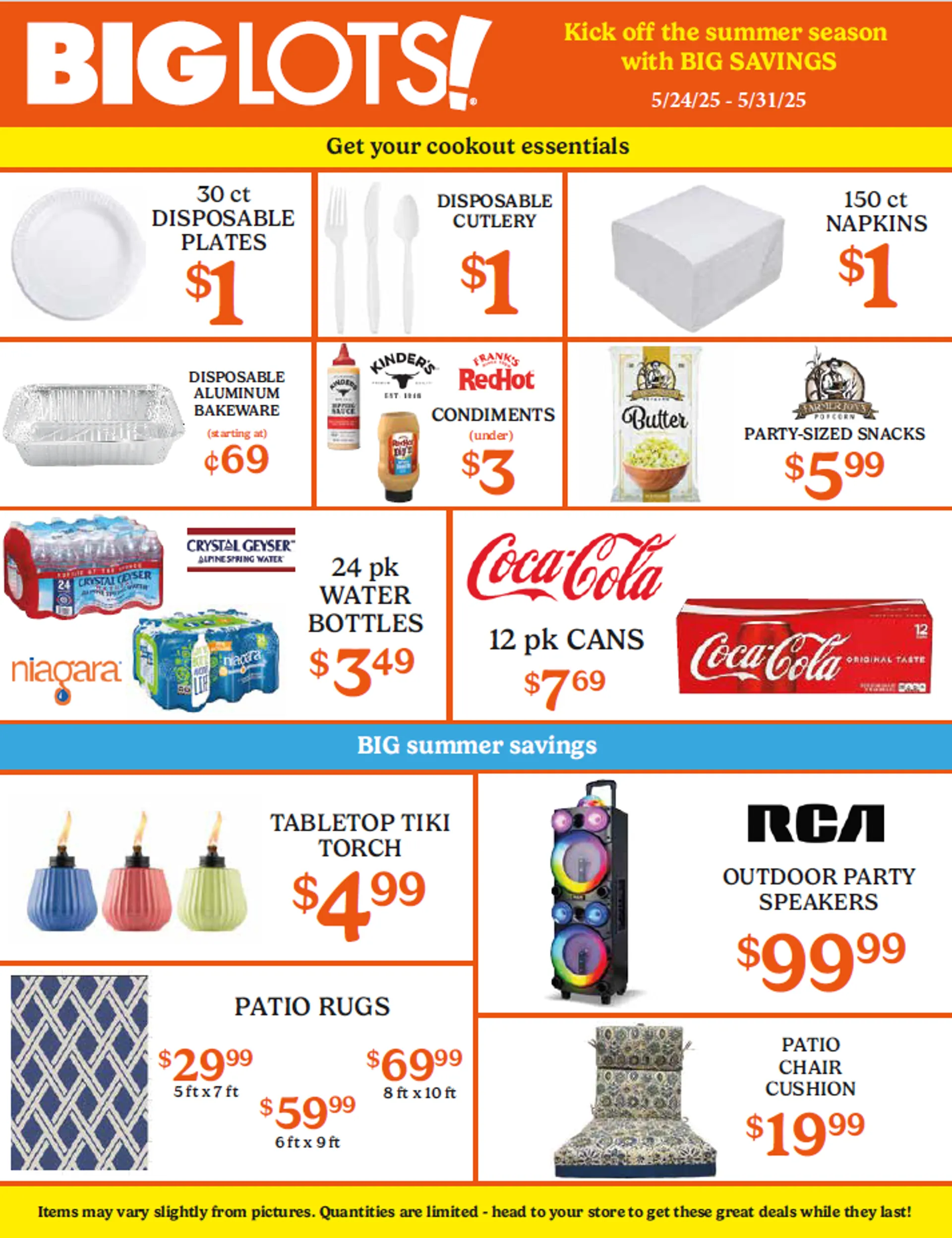Weekly ad Big Lots Big Savings! from May 26 to June 1 2025 - Page 1