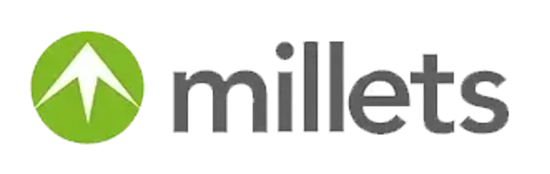 MILLETS logo. Current catalogue