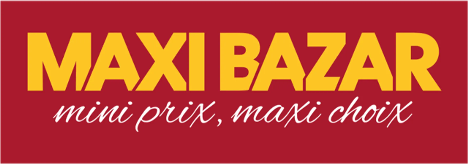 MAXI BAZAR logo du catalogue