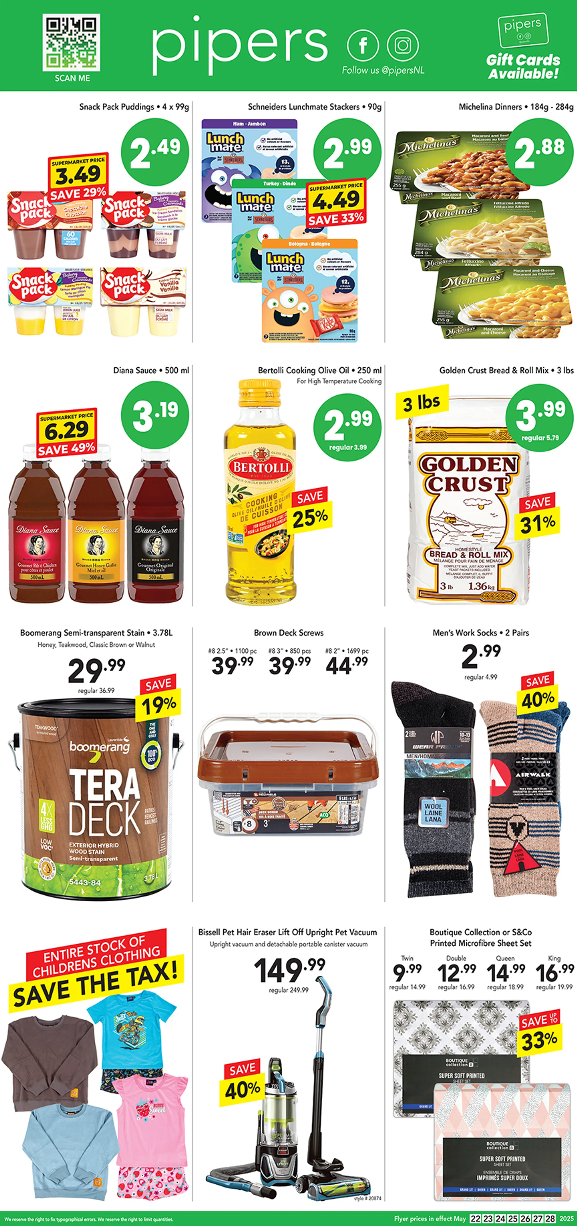 Pipers flyers from May 22 to May 29 2025 - flyer page 1