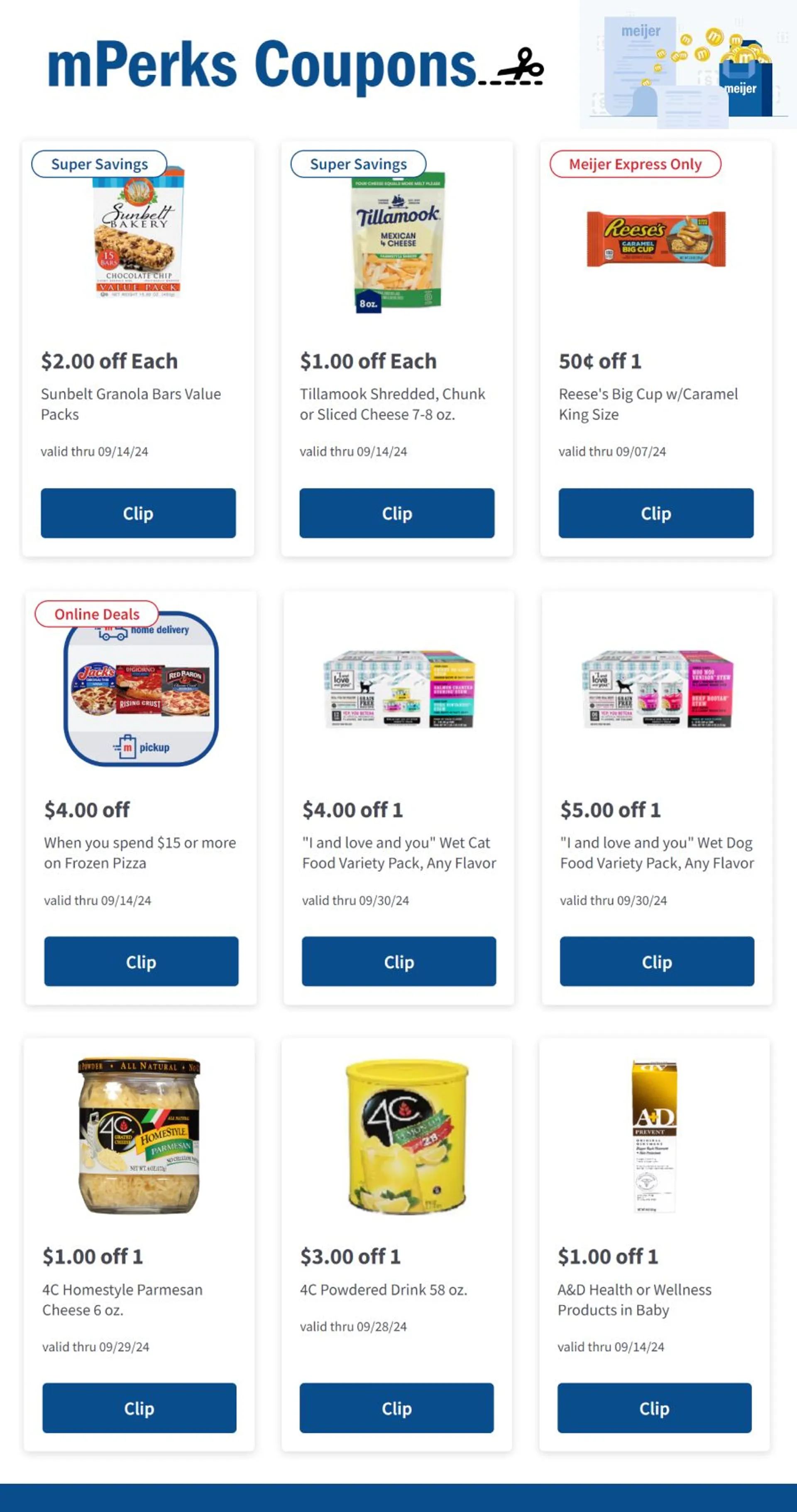 Weekly ad mPerks Coupons from September 3 to September 14 2024 - Page 1