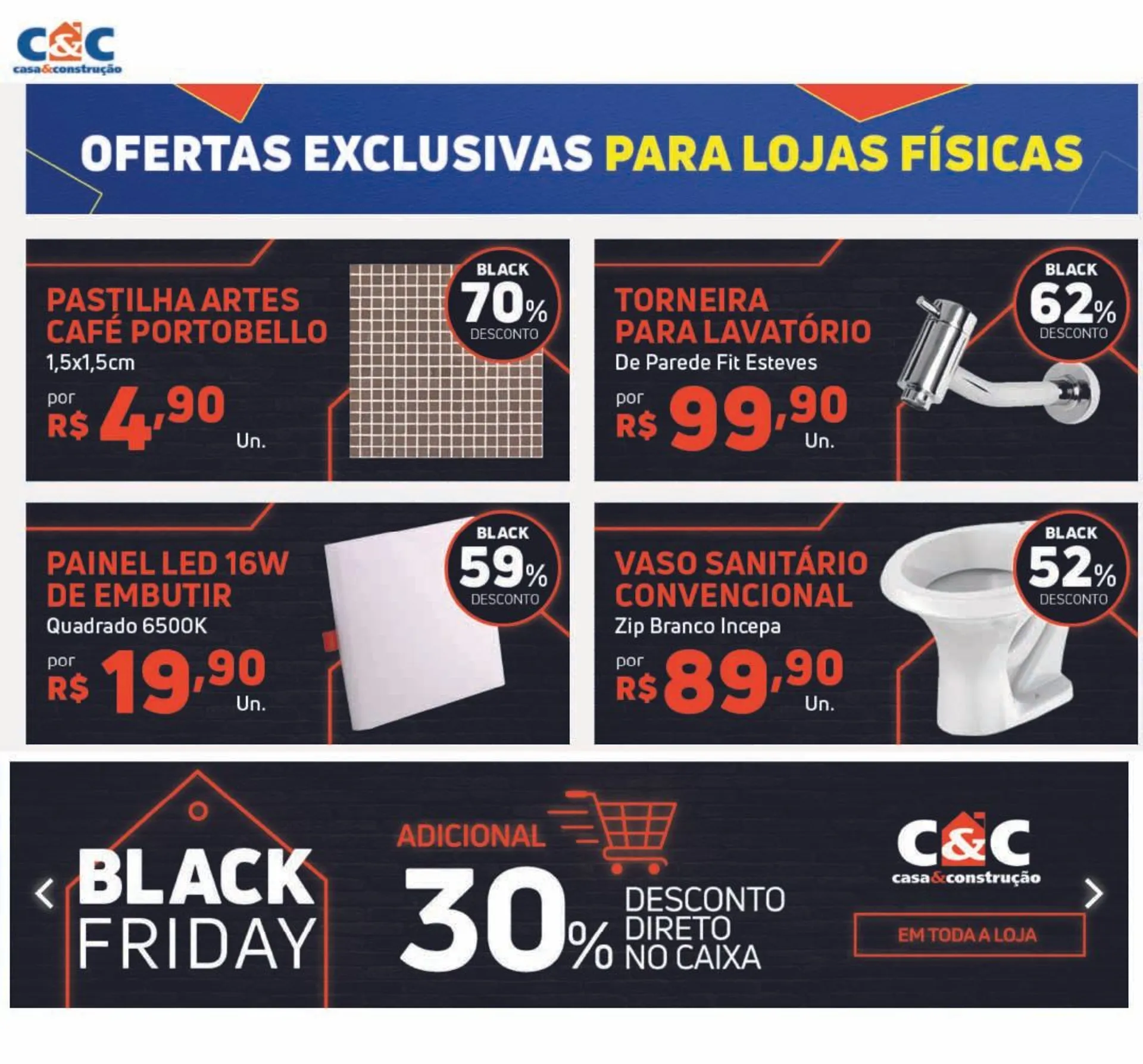 Encarte de C&C Casa e Construção Ofertas semanais! 3 de dezembro até 7 de dezembro 2024 - Pagina 