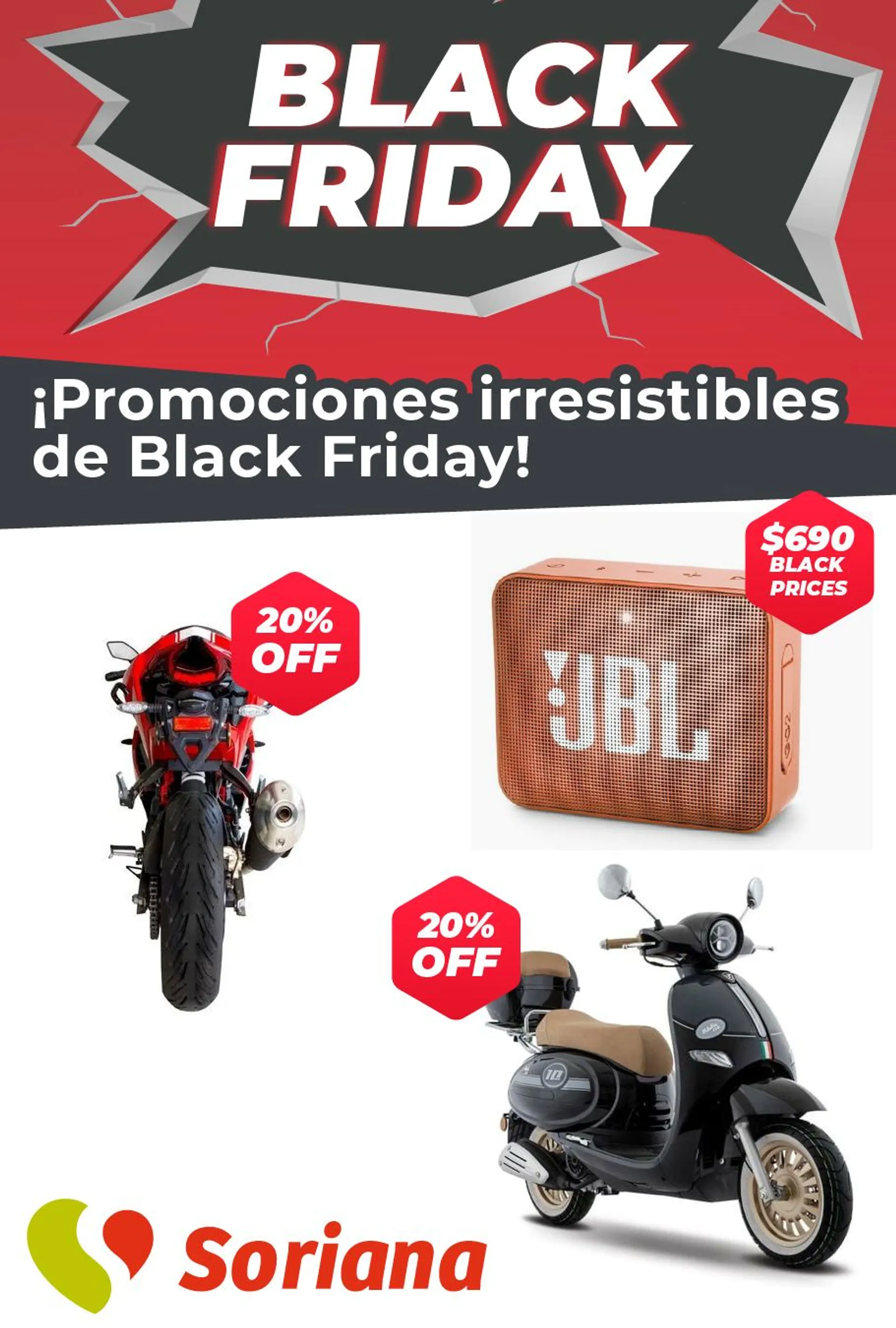 Catálogo de Soriana Black Friday! 29 de noviembre al 1 de diciembre 2024 - Pagina 1