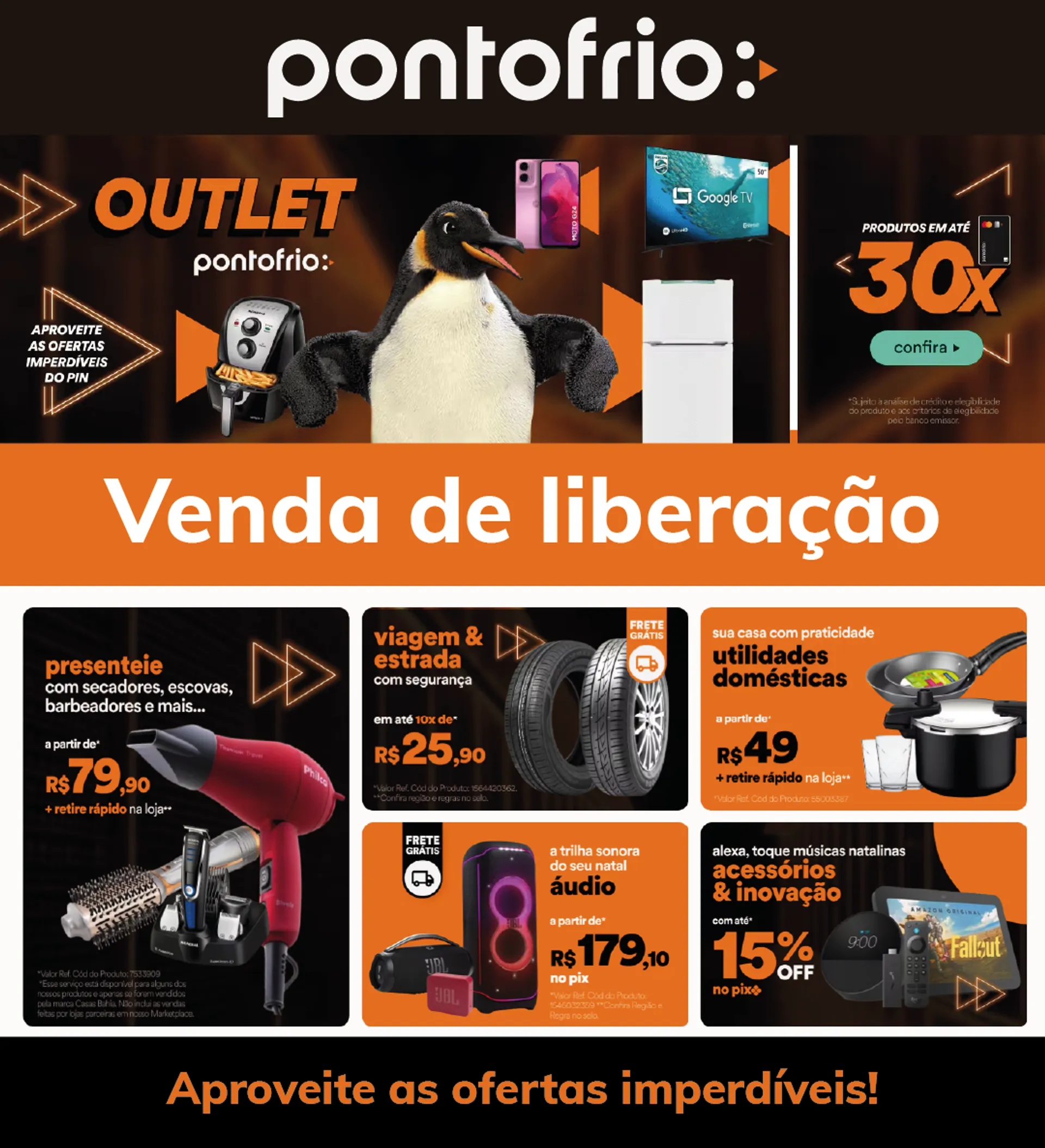 Encarte de Ponto Frio Ofertas semanais! 27 de dezembro até 9 de janeiro 2025 - Pagina 
