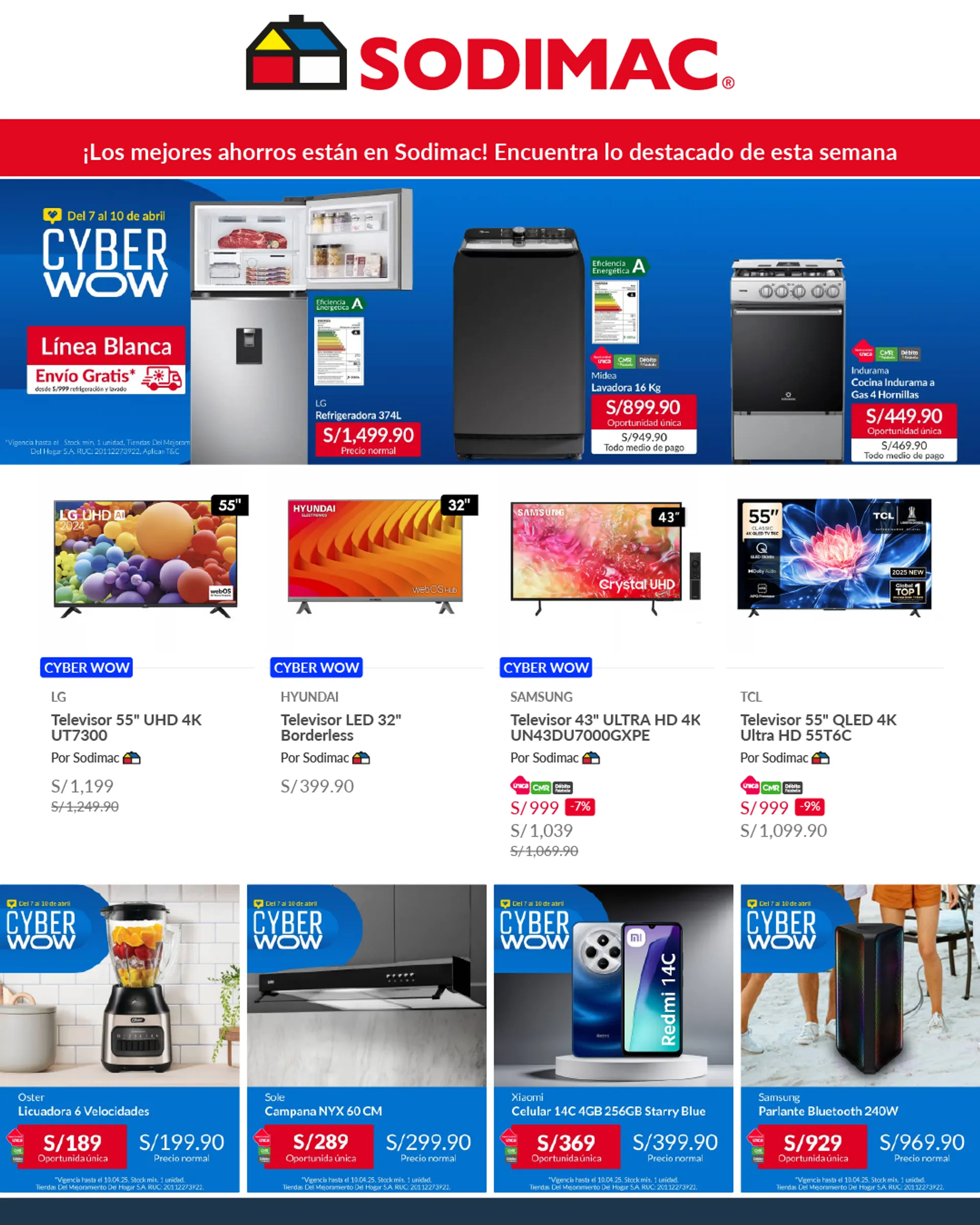 Catalogo de Sodimac Descuentos semanales 8 de abril al 11 de abril 2025 - Pag 