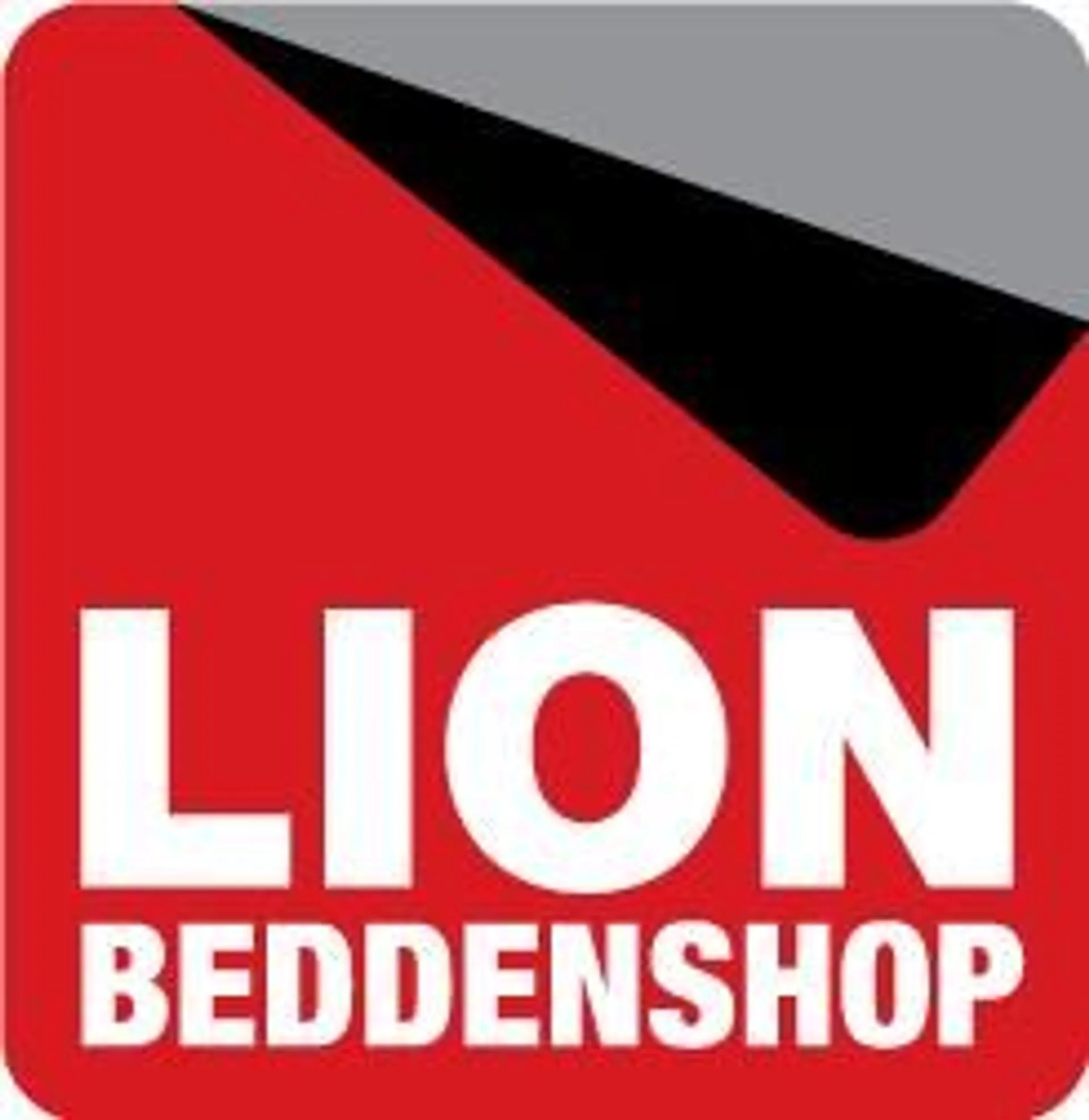 LION BEDDENSHOP logo in de folder van deze week
