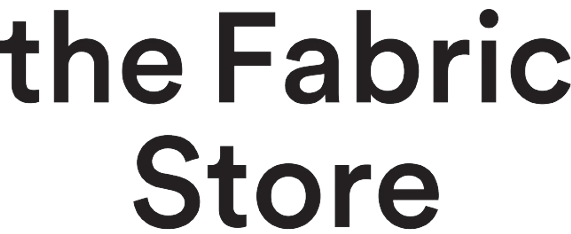 THE FABRIC STORE logo. Current weekly ad
