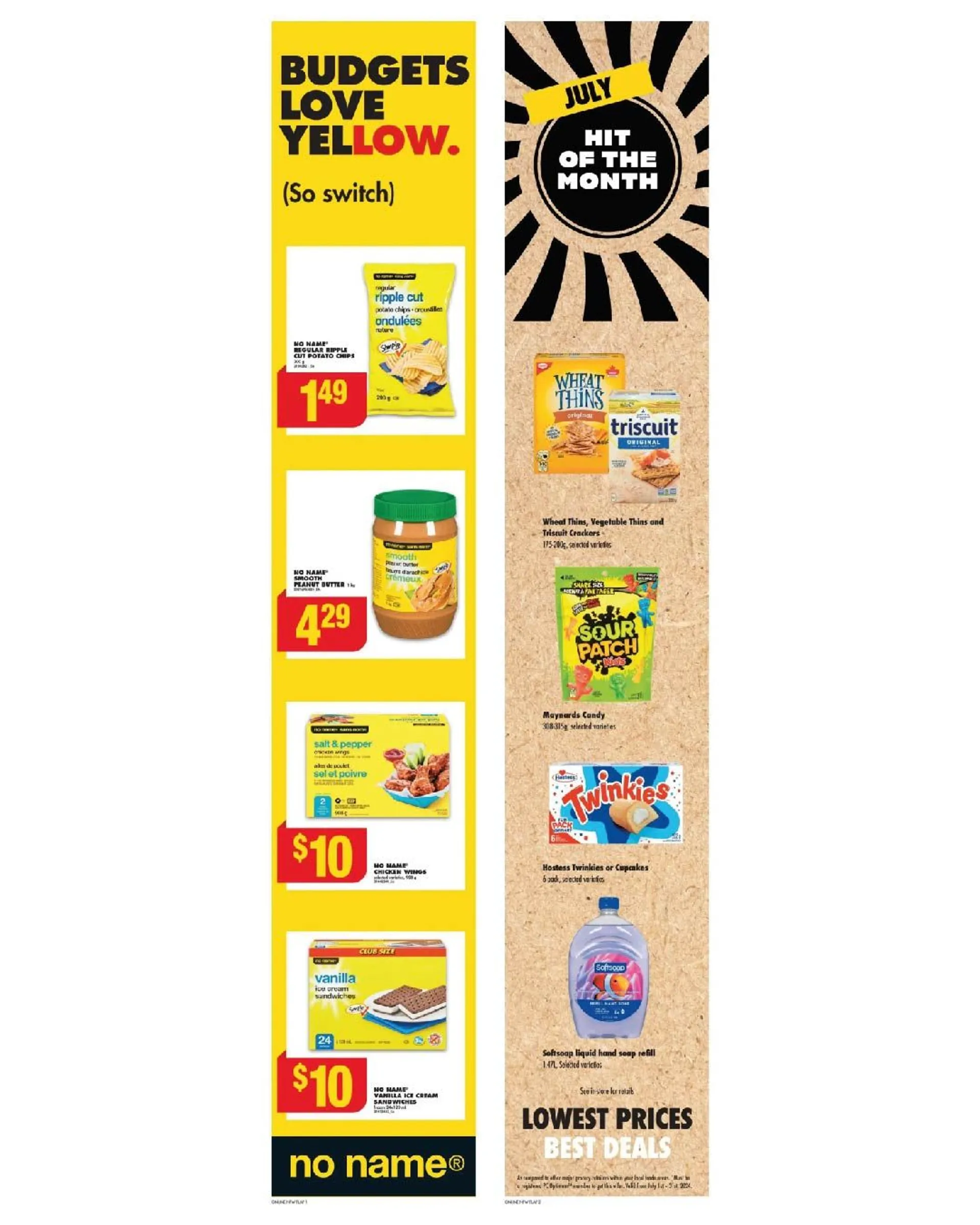 Exclusive deals and bargains from July 18 to July 31 2024 - flyer page 1