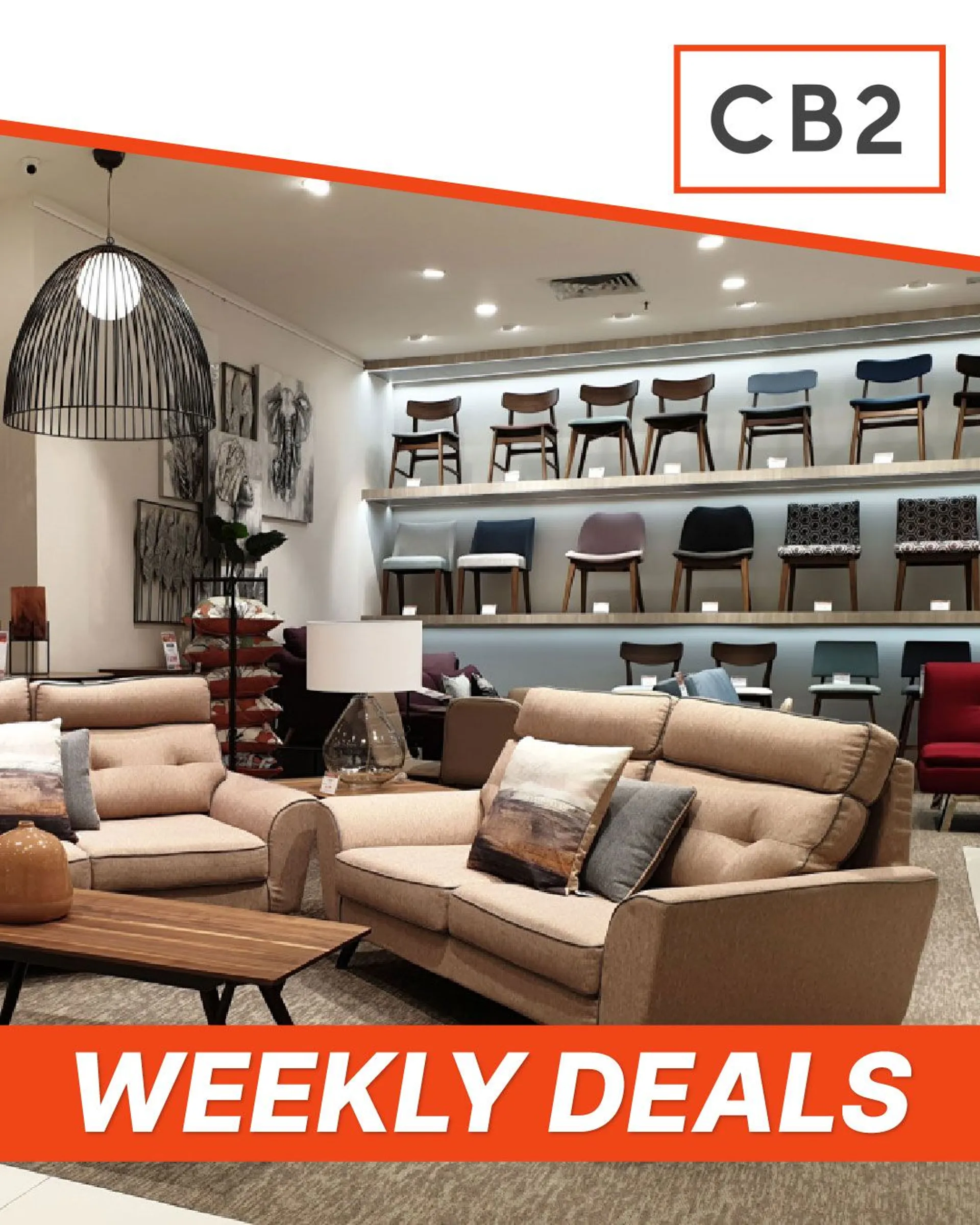 Weekly ad CB2 - Living room furniture from June 4 to June 9 2023 - Page 1