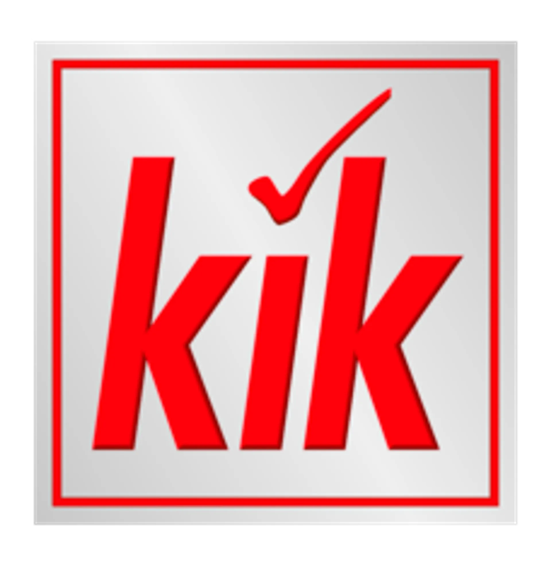 KIK logo de folhetos