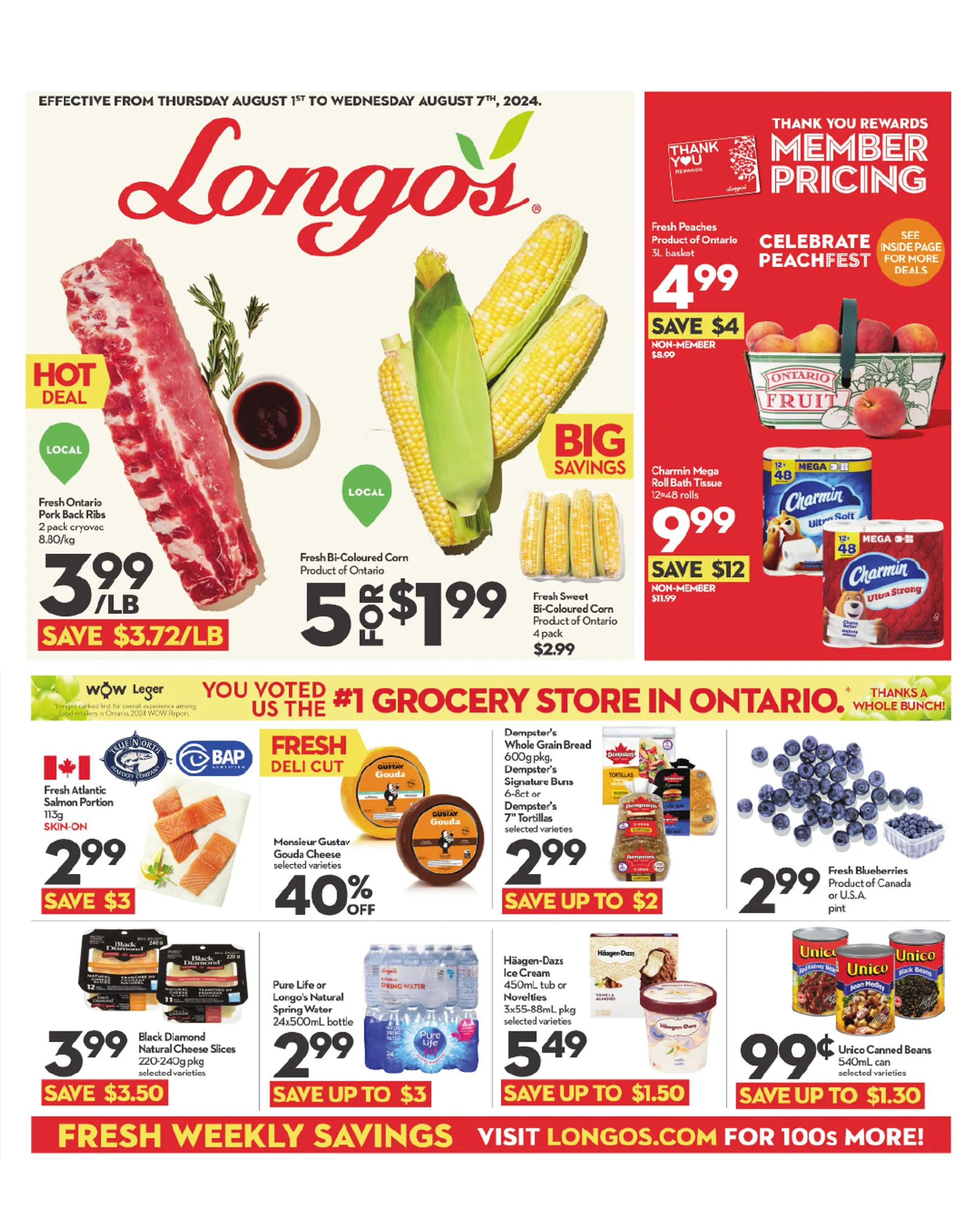 Longos's Weekly Ad from August 1 to August 7 2024 - flyer page 