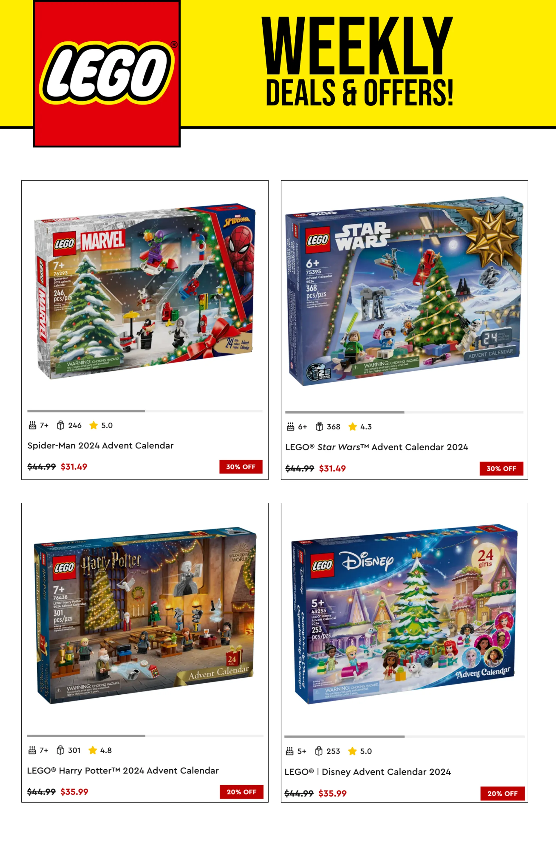 Weekly ad Lego Discounts & Offers from November 23 to December 5 2024 - Page 8