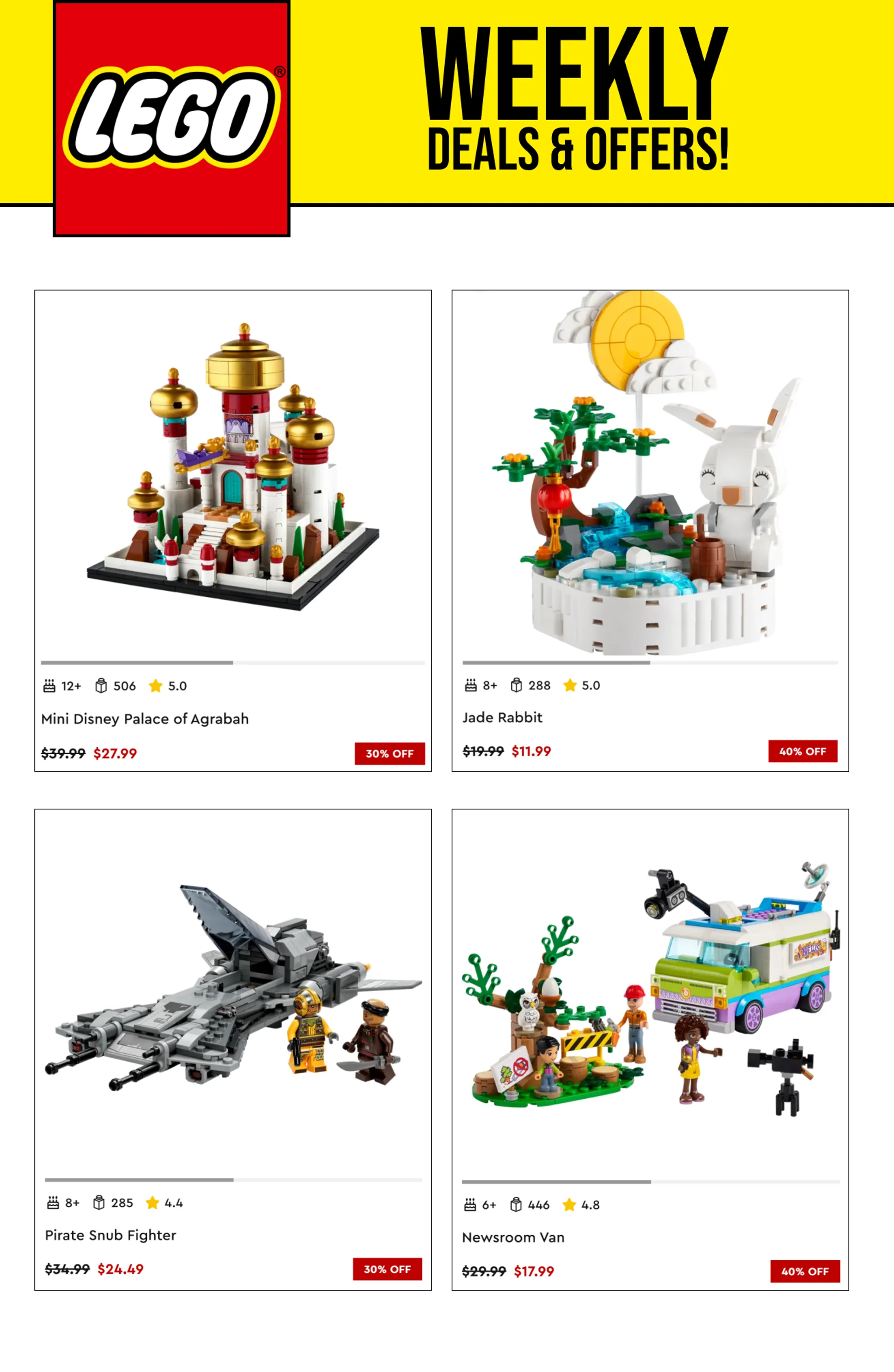 Weekly ad Lego Discounts & Offers from November 23 to December 5 2024 - Page 