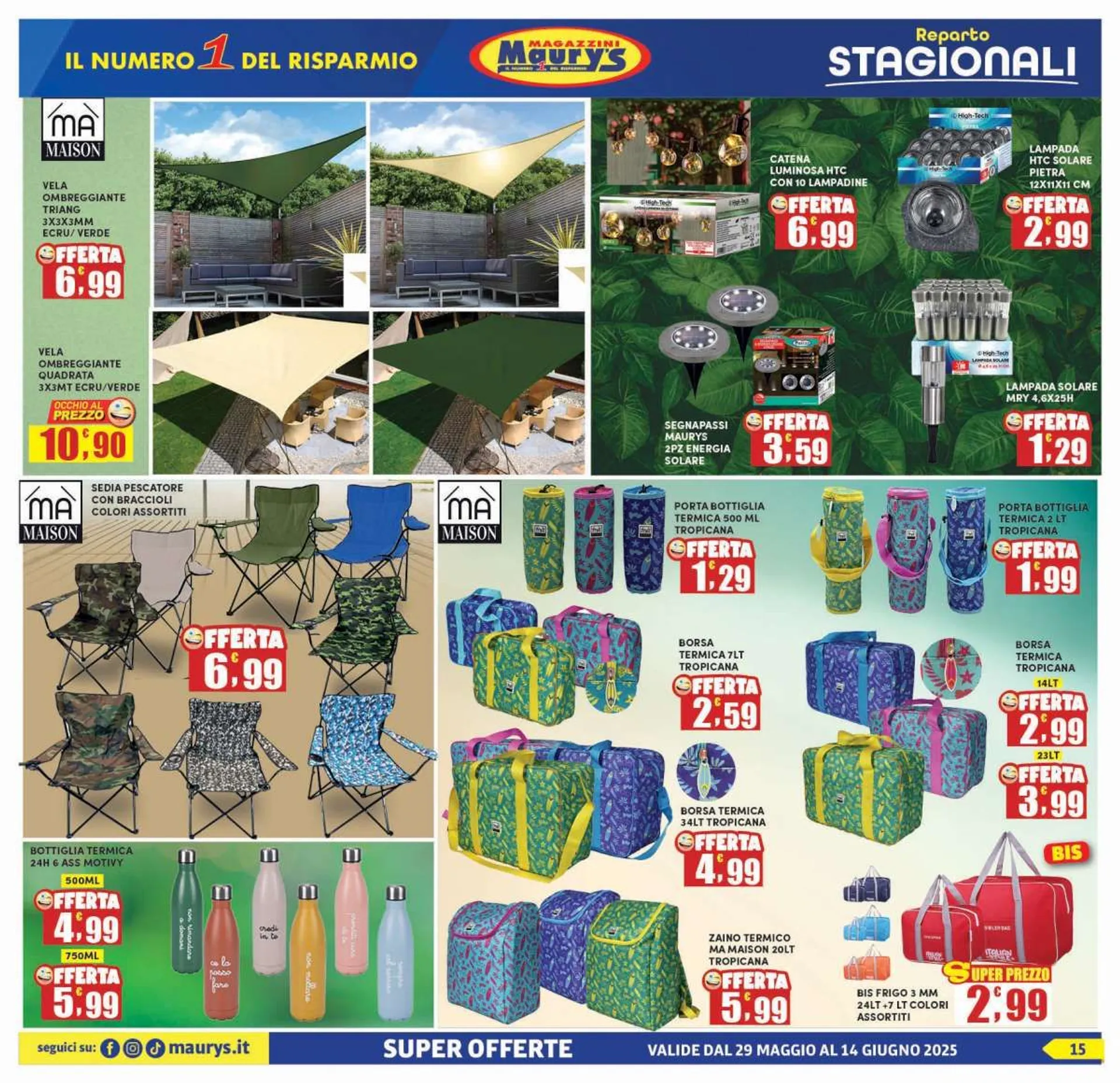  Volantini Maury's da 27 maggio a 14 giugno di 2025 - Pagina del volantino 16
