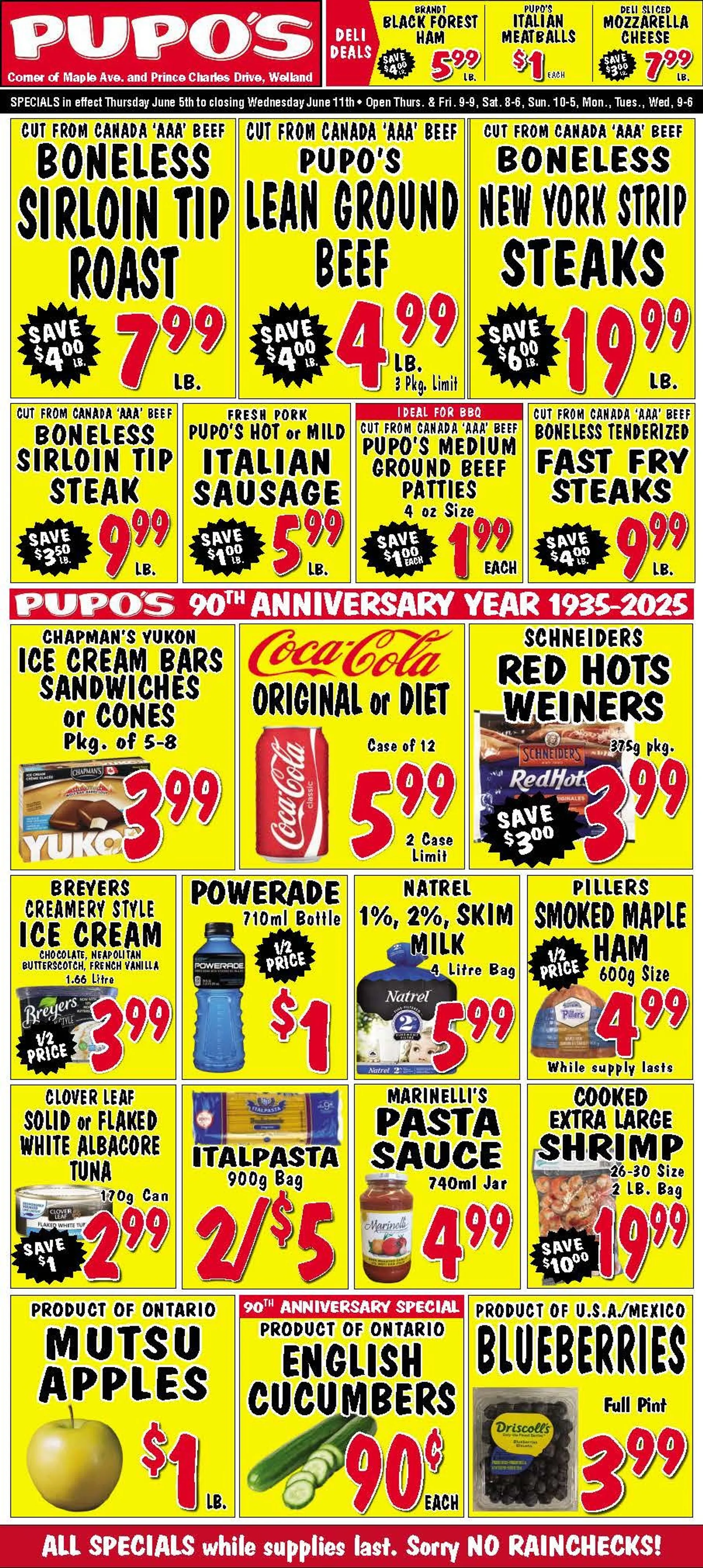  Pupo's Food Market flyers from June 5 to June 11 2025 - flyer page 1