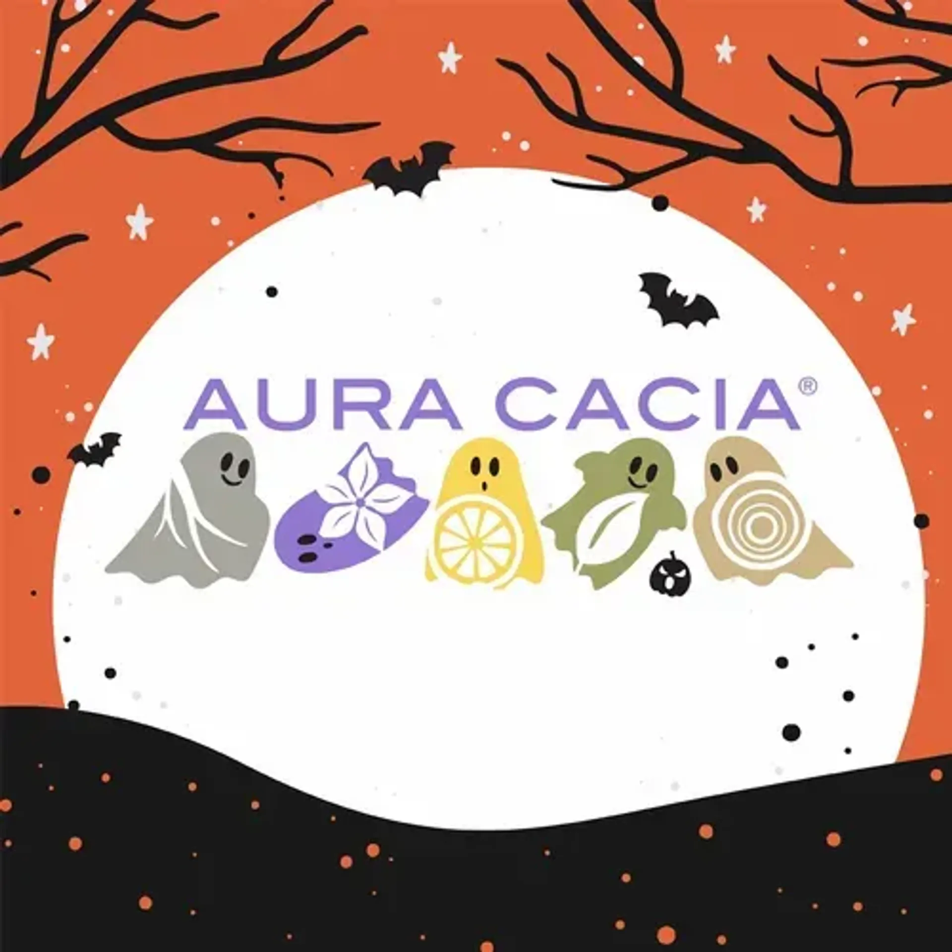 Aura Cacia logo. Current weekly ad