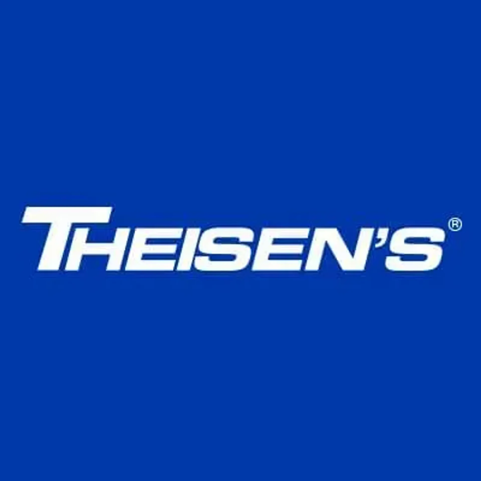 Theisen's logo. Current weekly ad