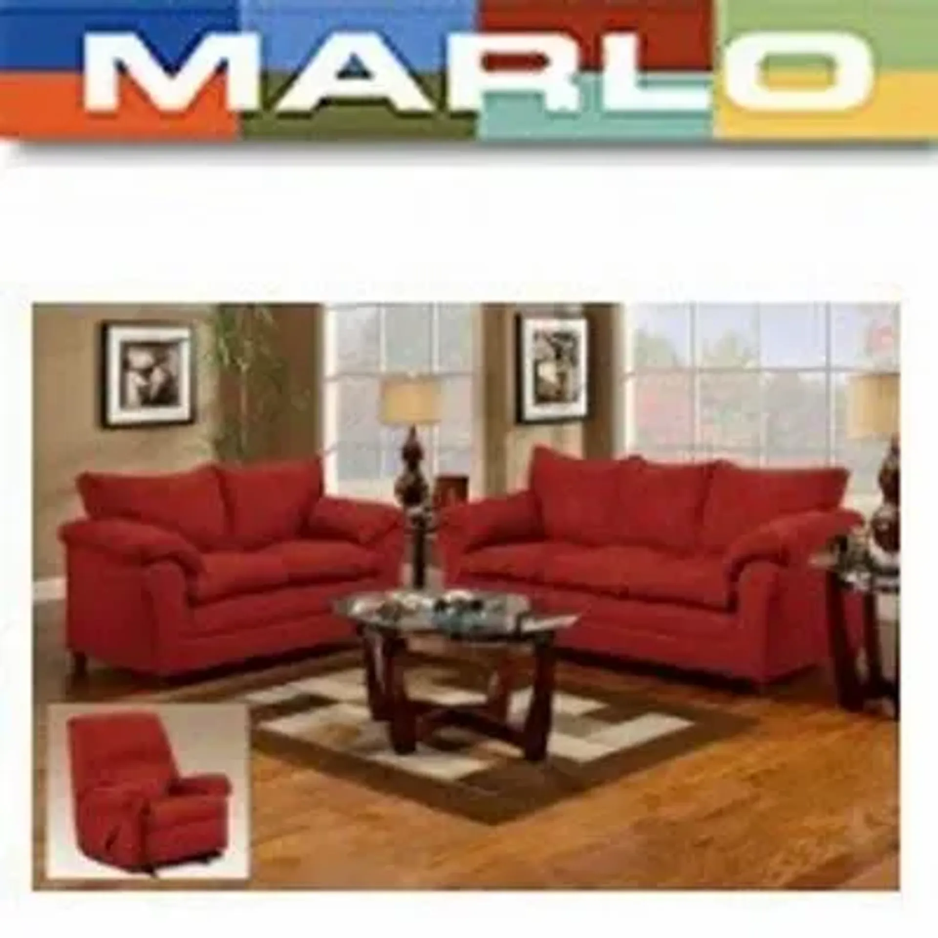 Marlo Furniture logo. Current weekly ad