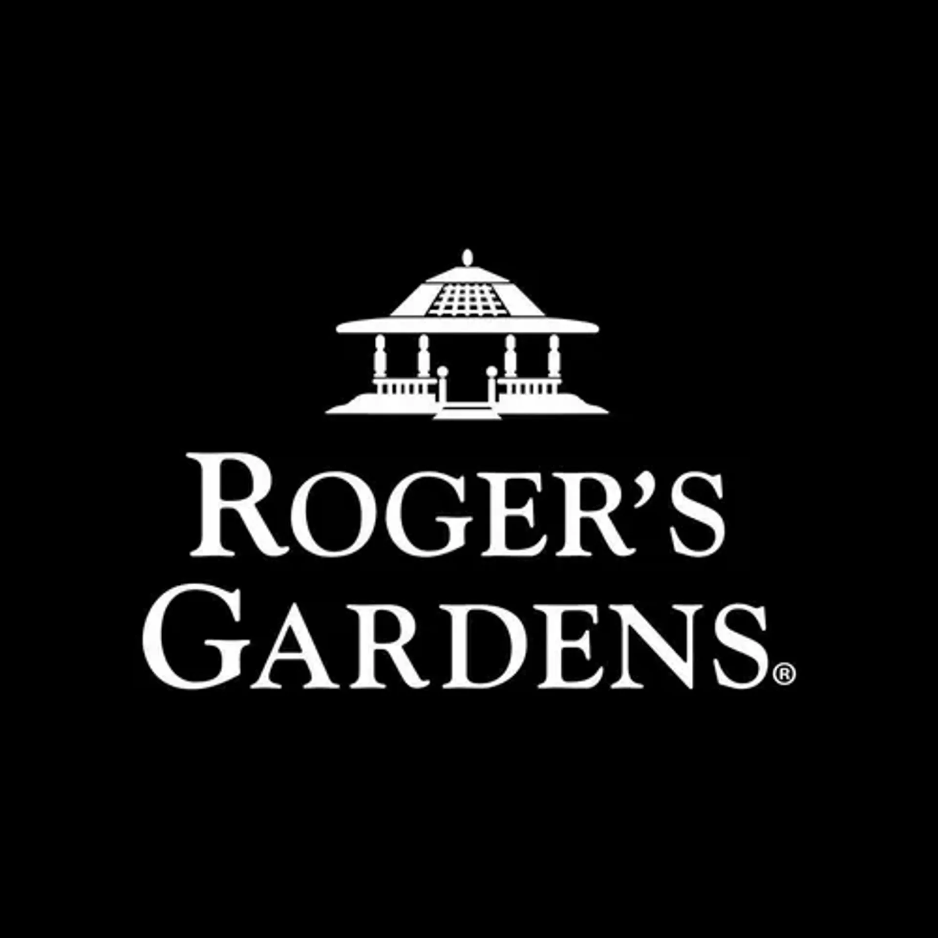 Roger's Gardens logo. Current weekly ad