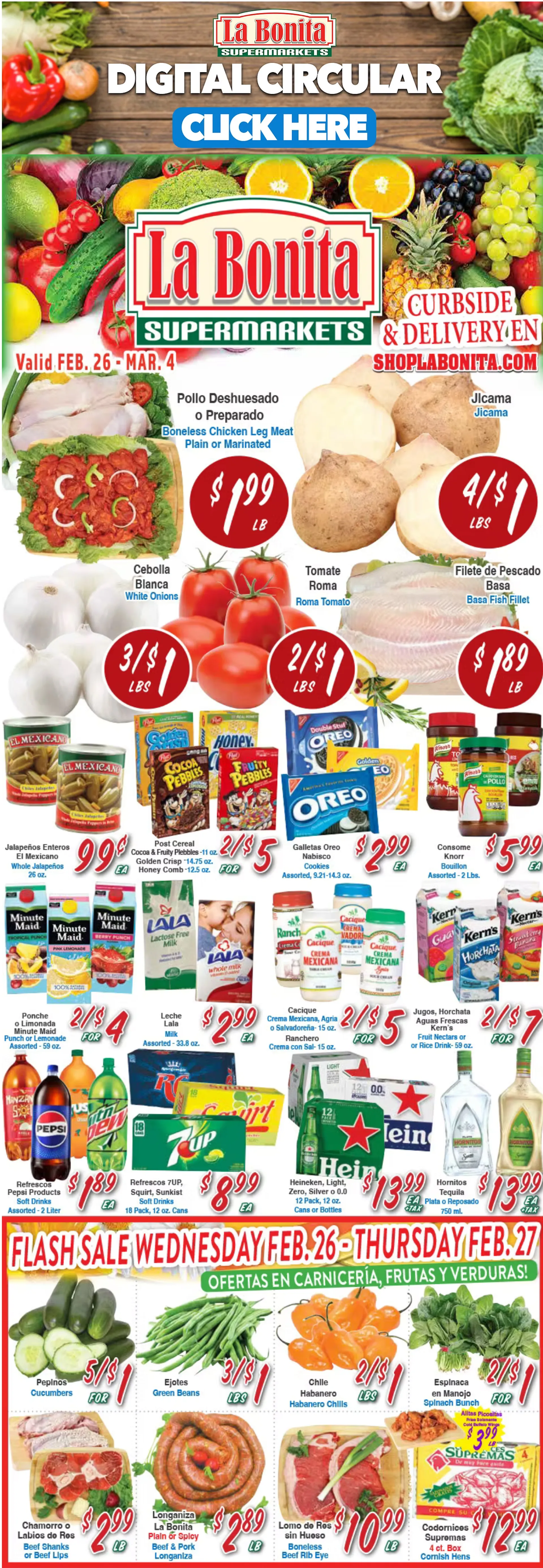 Weekly ad La Bonita Supermarkets Sales from February 26 to March 4 2025 - Page 