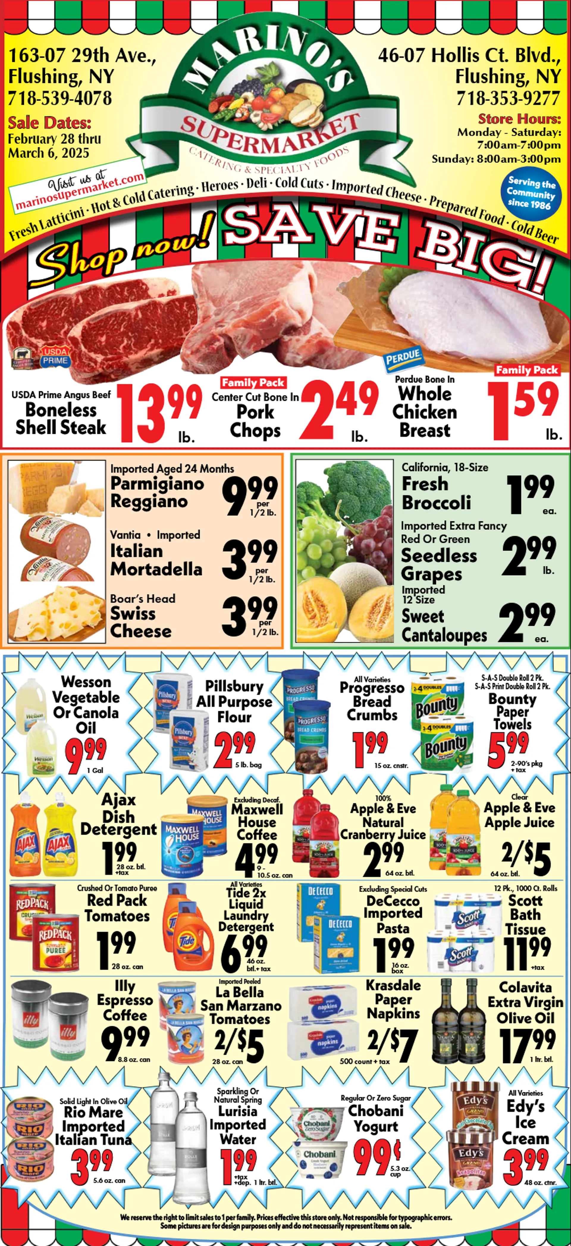 Weekly ad Marino's Supermarket from February 28 to March 6 2025 - Page 