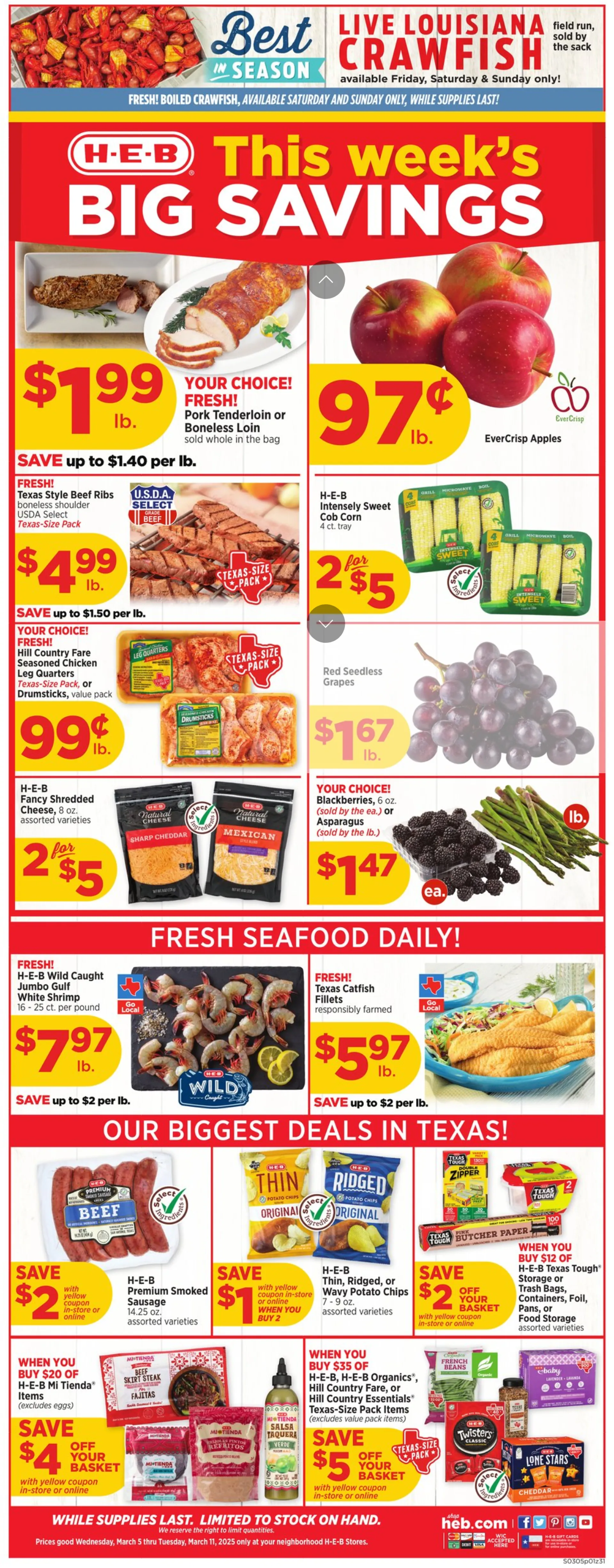 Weekly ad H-E-B Sales from March 5 to March 11 2025 - Page 