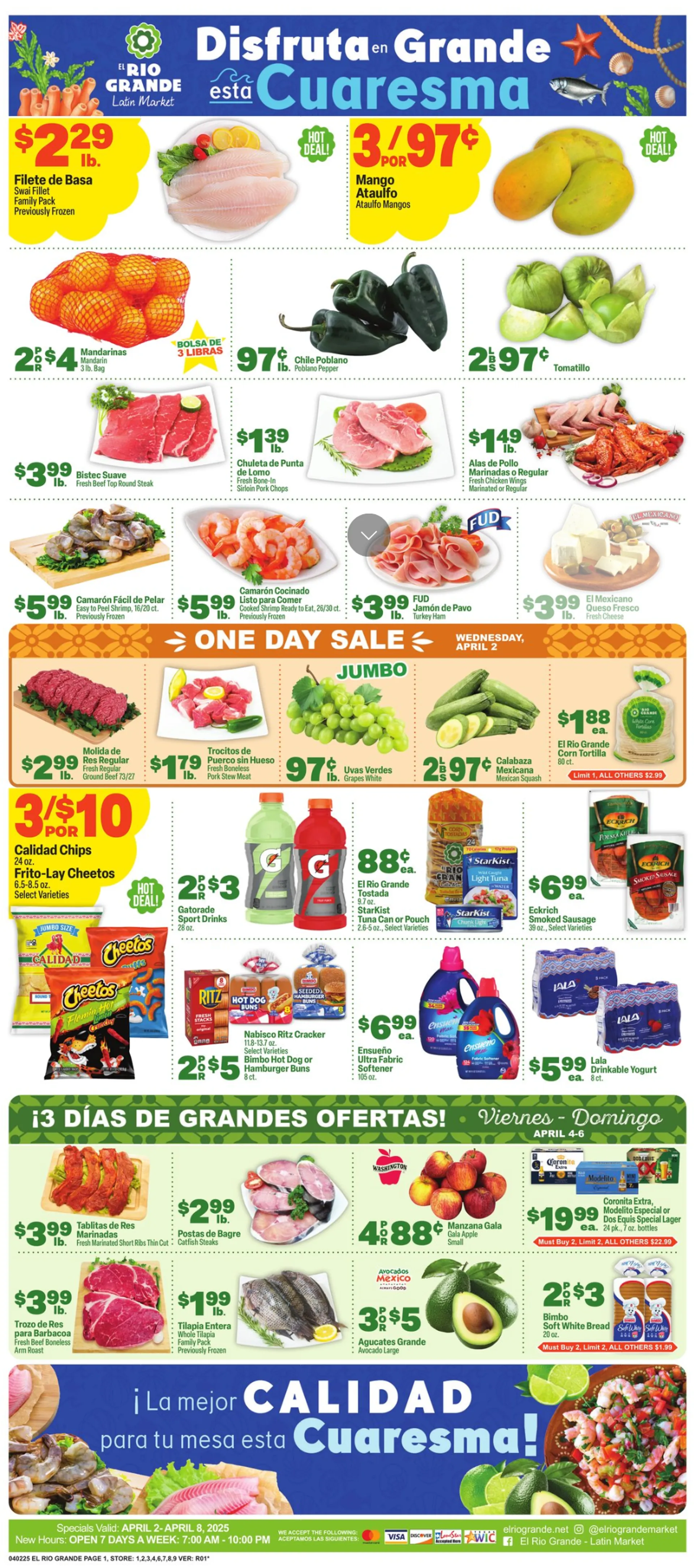 Weekly ad El Rio Grande Sales from April 2 to April 8 2025 - Page 