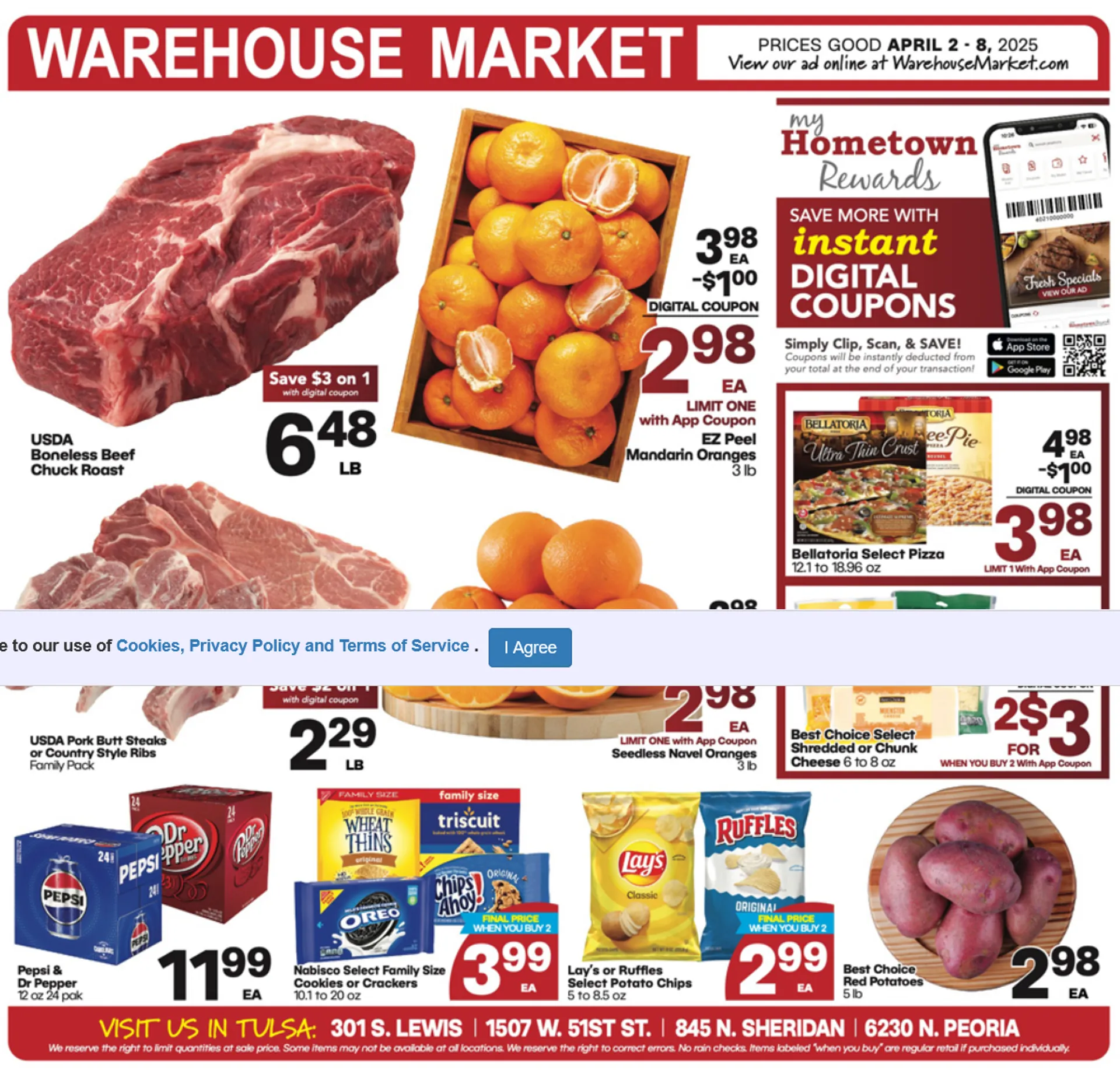 Weekly ad  Warehouse Market Sales from April 2 to April 8 2025 - Page 