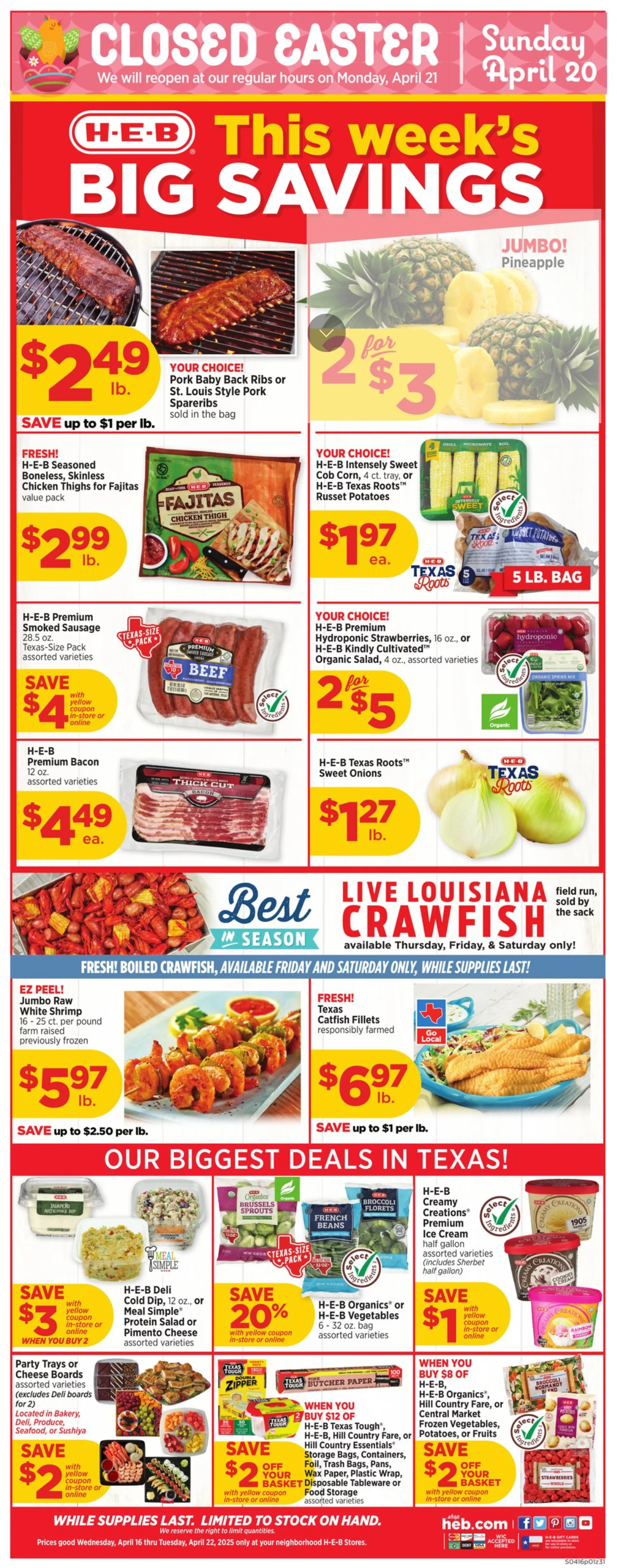 Weekly ad H-E-B Sales from April 16 to April 22 2025 - Page 