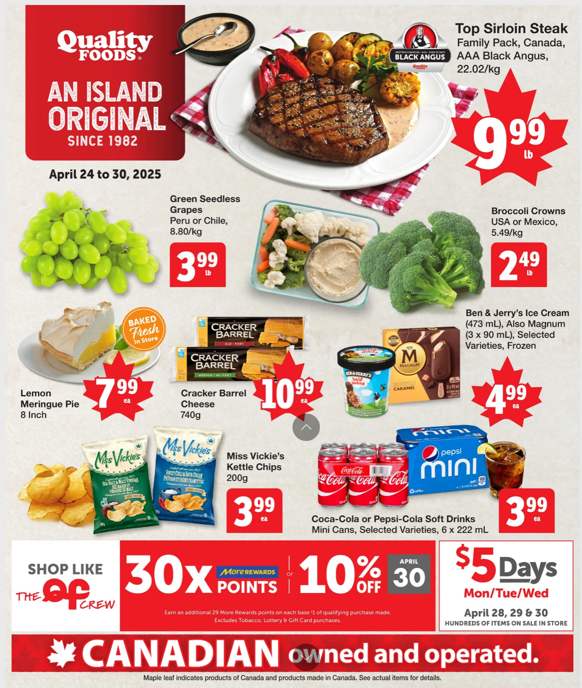 Quality Foods Sales from April 24 to April 30 2025 - flyer page 