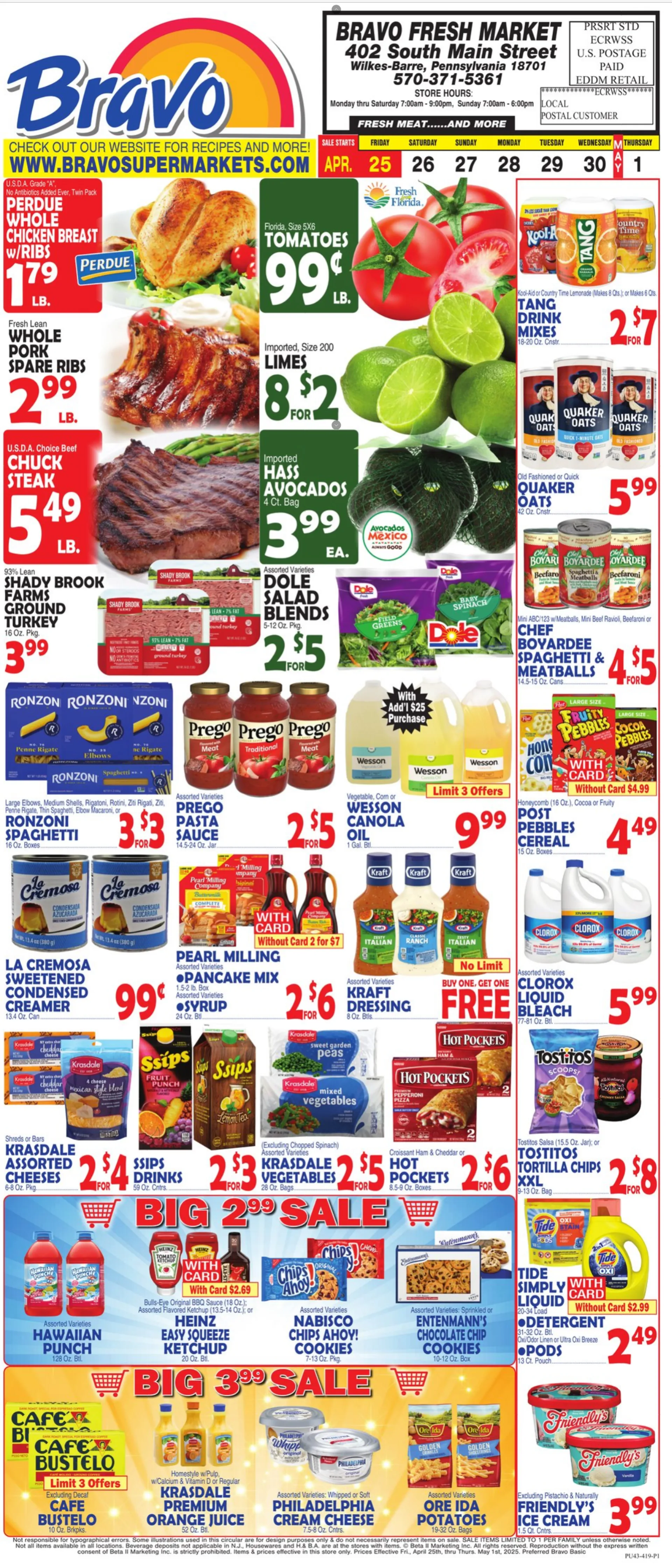 Weekly ad Bravo Supermarkets Sales from April 25 to May 1 2025 - Page 