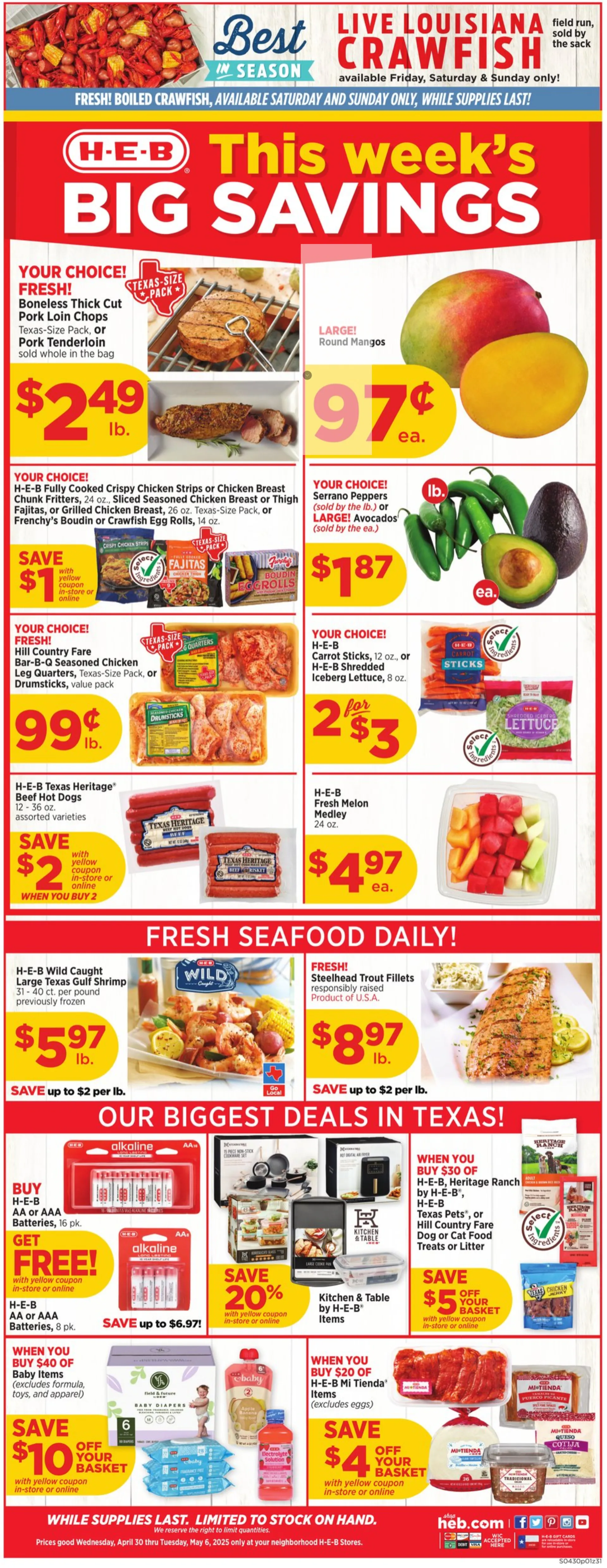 Weekly ad H-E-B Sales from April 30 to May 6 2025 - Page 