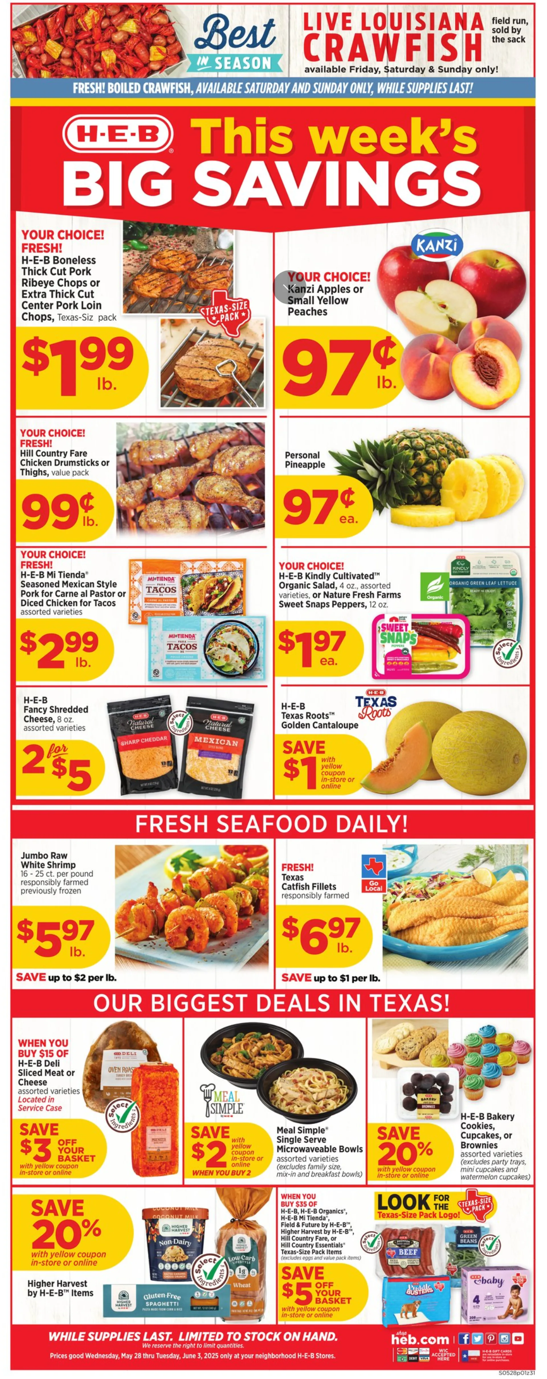 Weekly ad H-E-B Sales from May 28 to June 3 2025 - Page 1