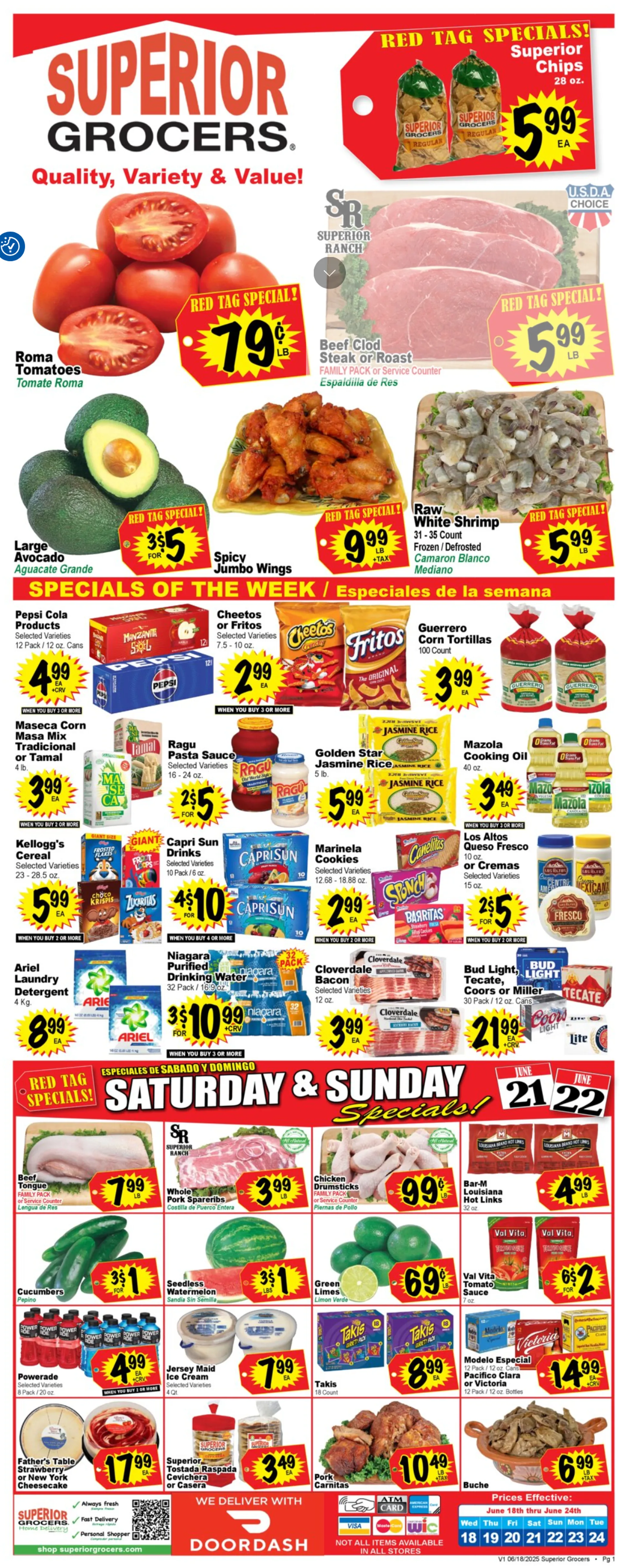 Weekly ad Superior Grocers weekly ads from June 18 to June 24 2025 - Page 1